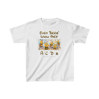 Even bees know their A C D s beeasone  Kids tee - Heavy Cotton™ Tee available in 6 colors and diff sizes