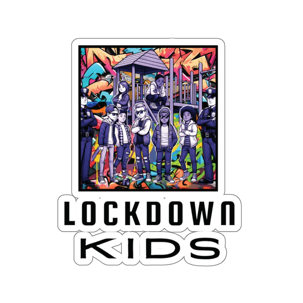 Lockdown Kids stickr - no. 4