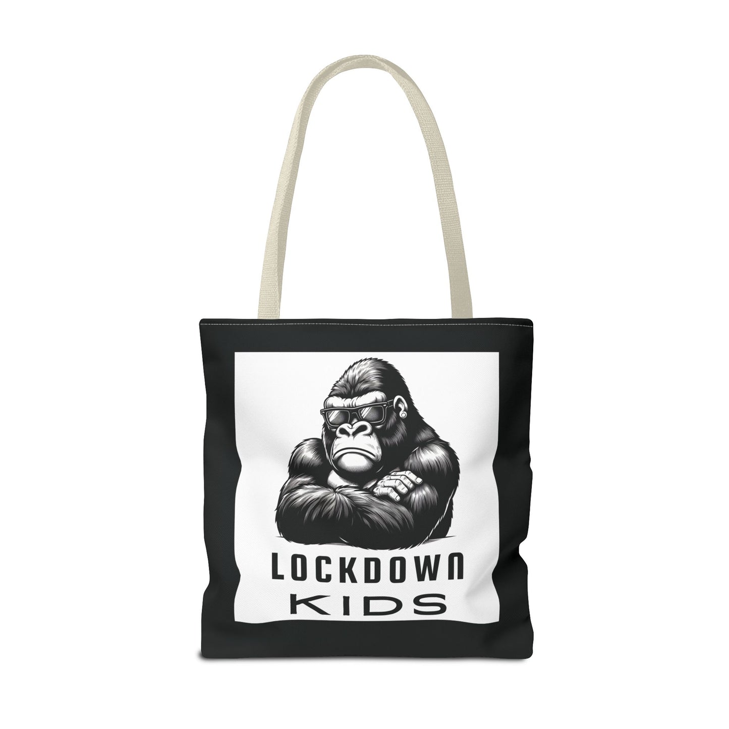 Lockdown Kids - T o t e  B a g - V6i on one side & Folded Gorilla on the other