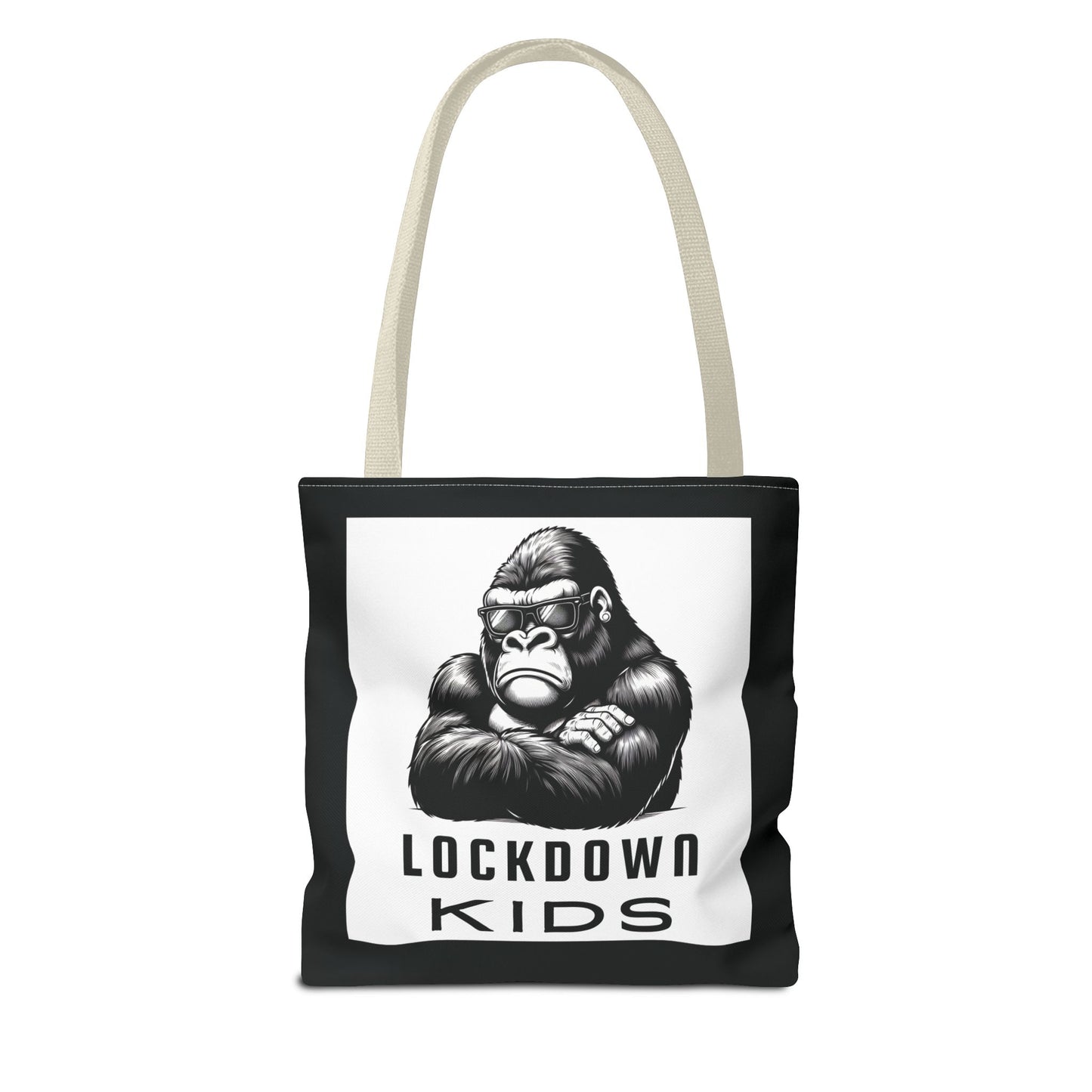 Lockdown Kids - T o t e  B a g - V6i on one side & Folded Gorilla on the other