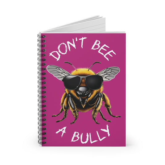 Don't bee a bully note book - pink