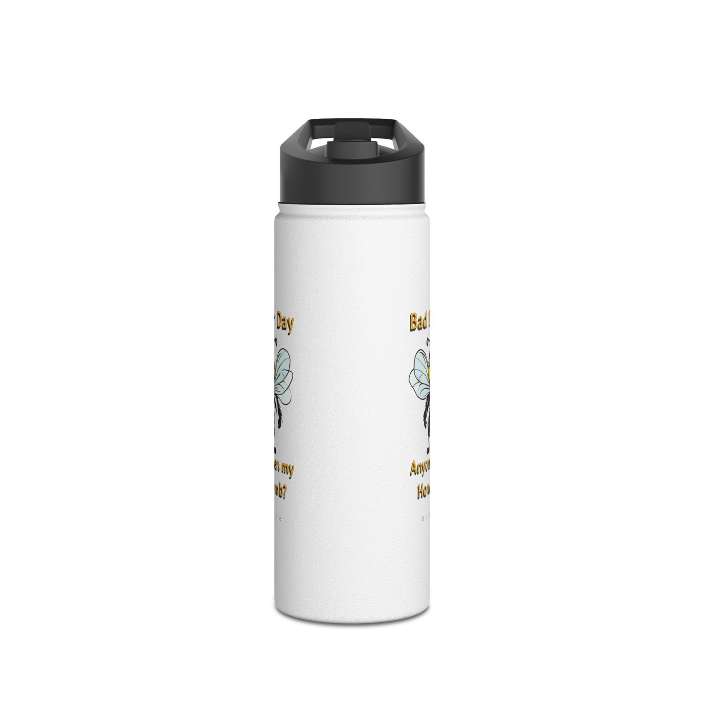 Bad Hair Day beeasone stainless steel body Water Bottle with polypropylene lid BPA free tumbler