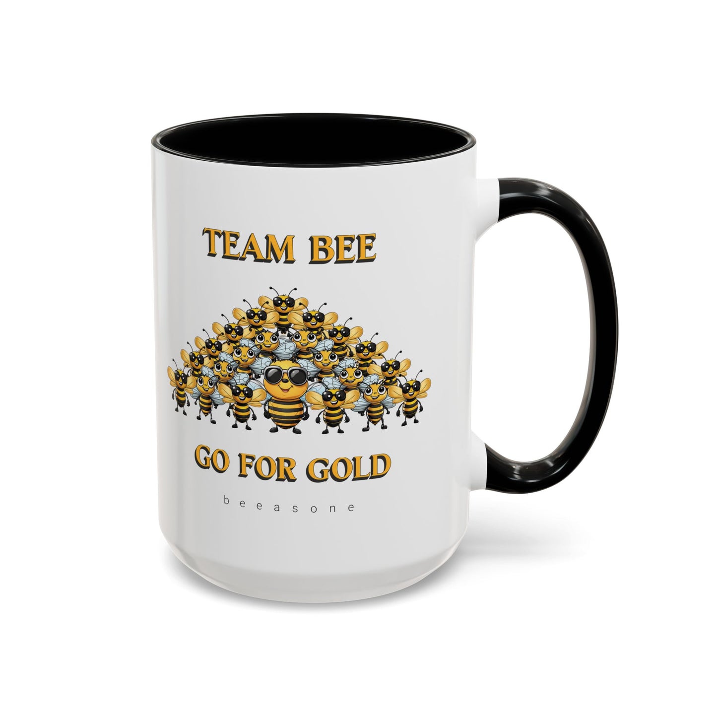 Team Bee Going for Gold beeasone Hot Chocolate or Coffee Mug 11oz (325mls) or 15oz (443mls)