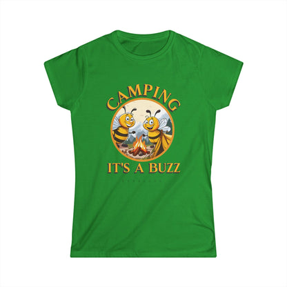 Camping it's a buzz beeasone Women's Softstyle T-shirt available in diff colors