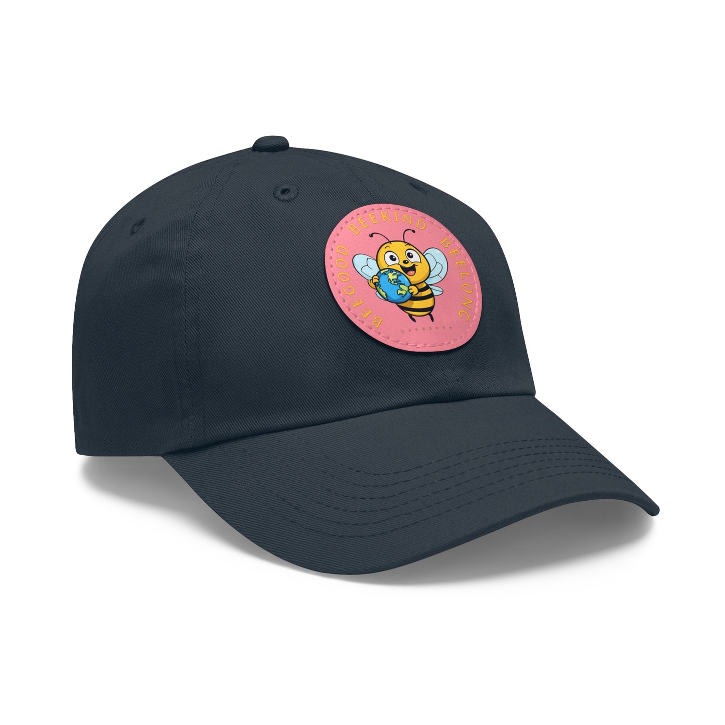 Be kind beeasone Hat with round leather patch