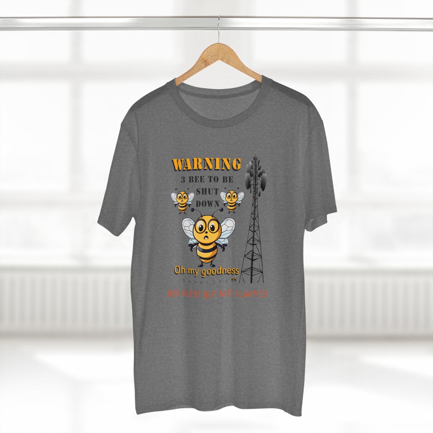 WARNING - 3 Bee to be shut down memento t-shirt men's shirt