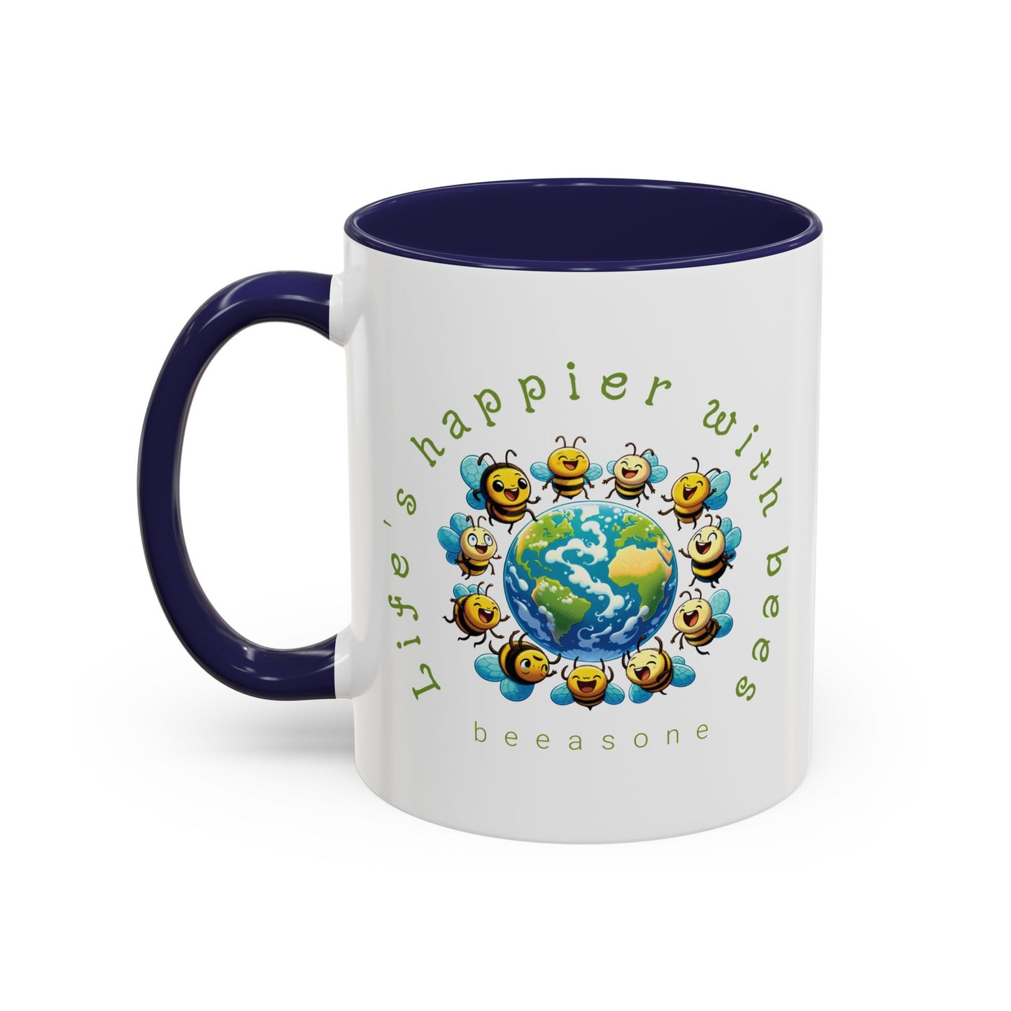 Life's Happier beeasone Hot Chocolate or Coffee Mug 11oz (325mls) or 15oz (443mls)