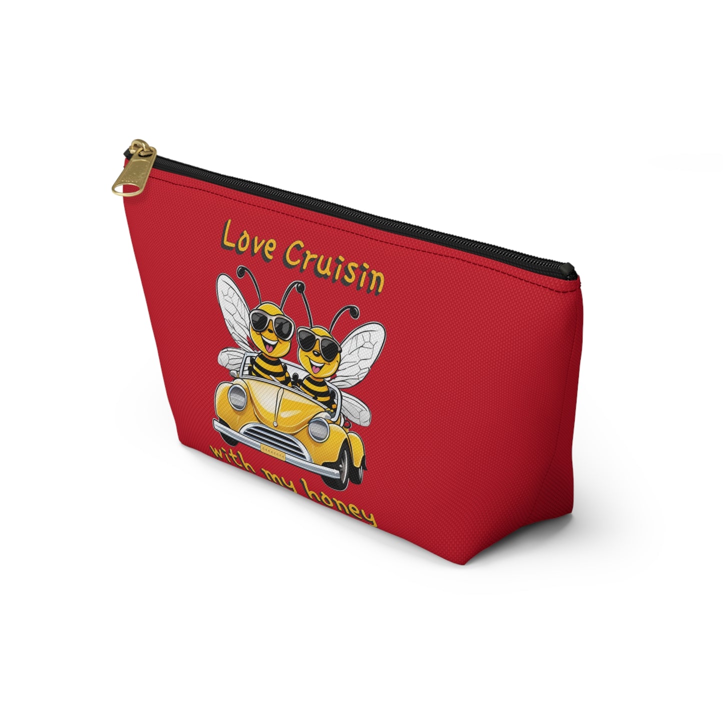 Love cruisin beeasone beautiful accessories / cosmetics pouch dark red