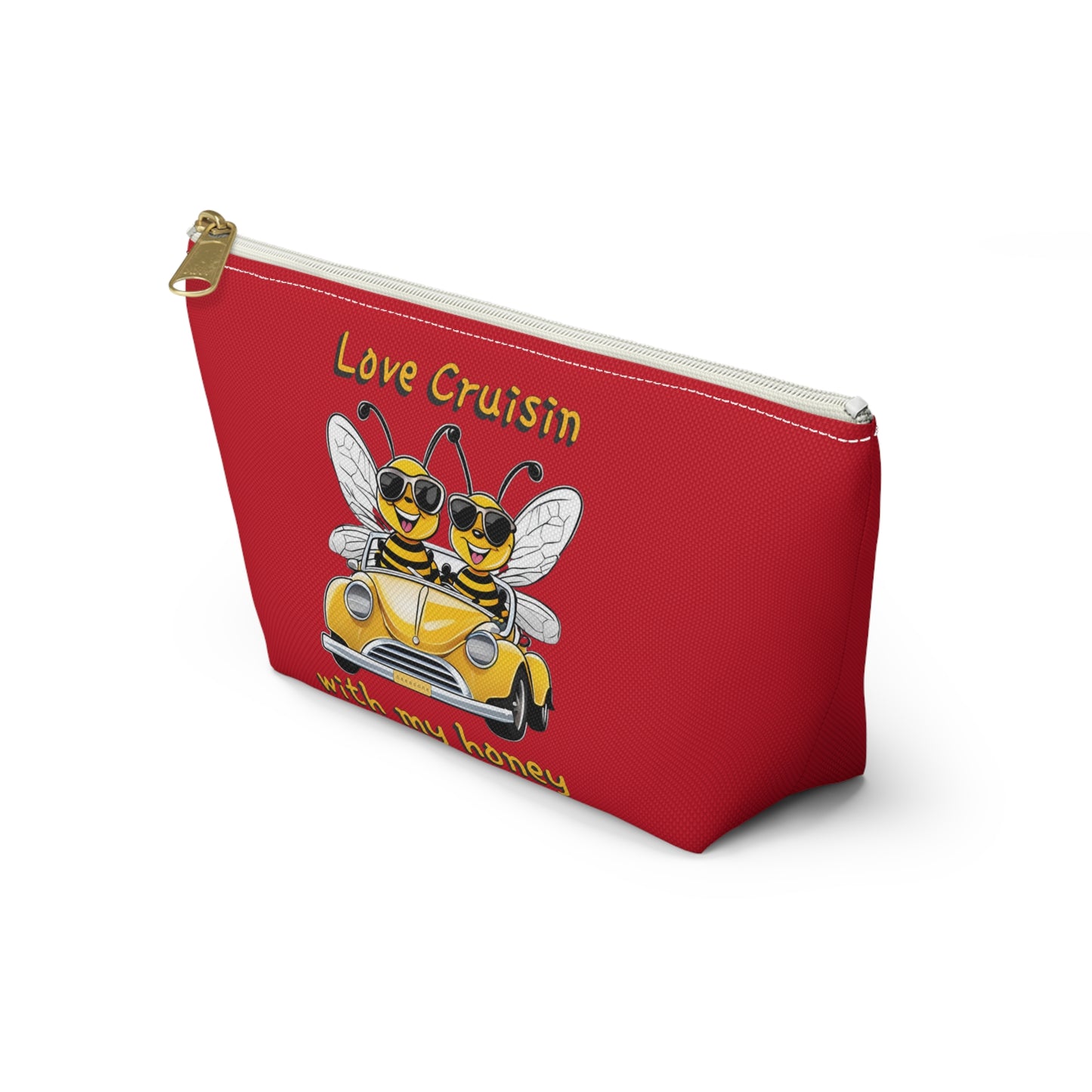 Love cruisin beeasone beautiful accessories / cosmetics pouch dark red