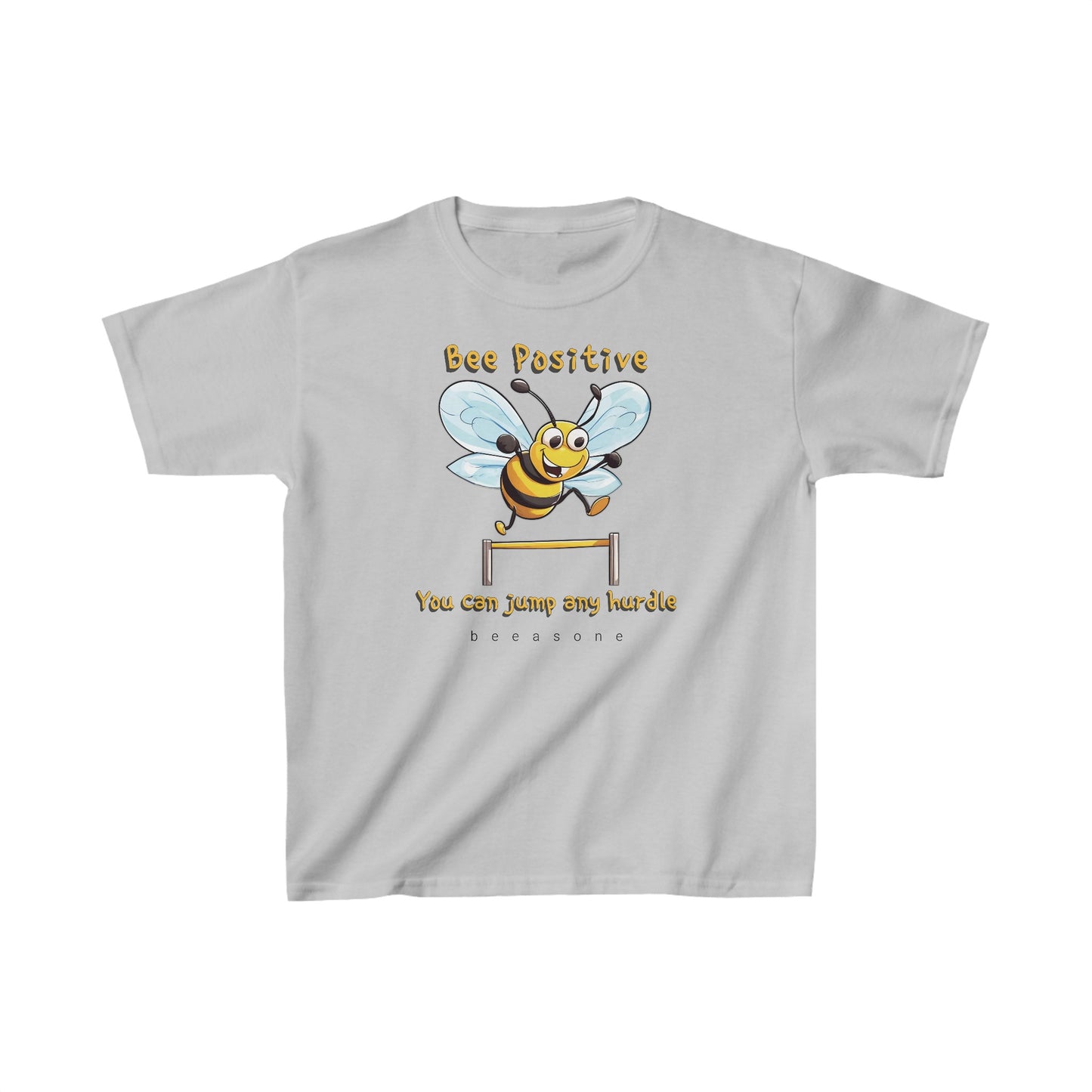 Bee Positive beeasone  Kids tee - Heavy Cotton™ Tee available in 6 colors and diff sizes