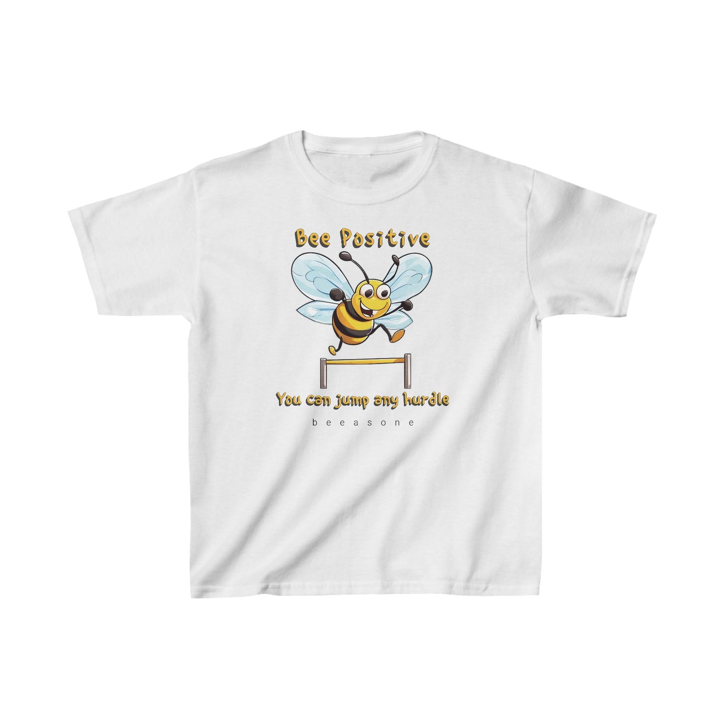 Bee Positive beeasone  Kids tee - Heavy Cotton™ Tee available in 6 colors and diff sizes