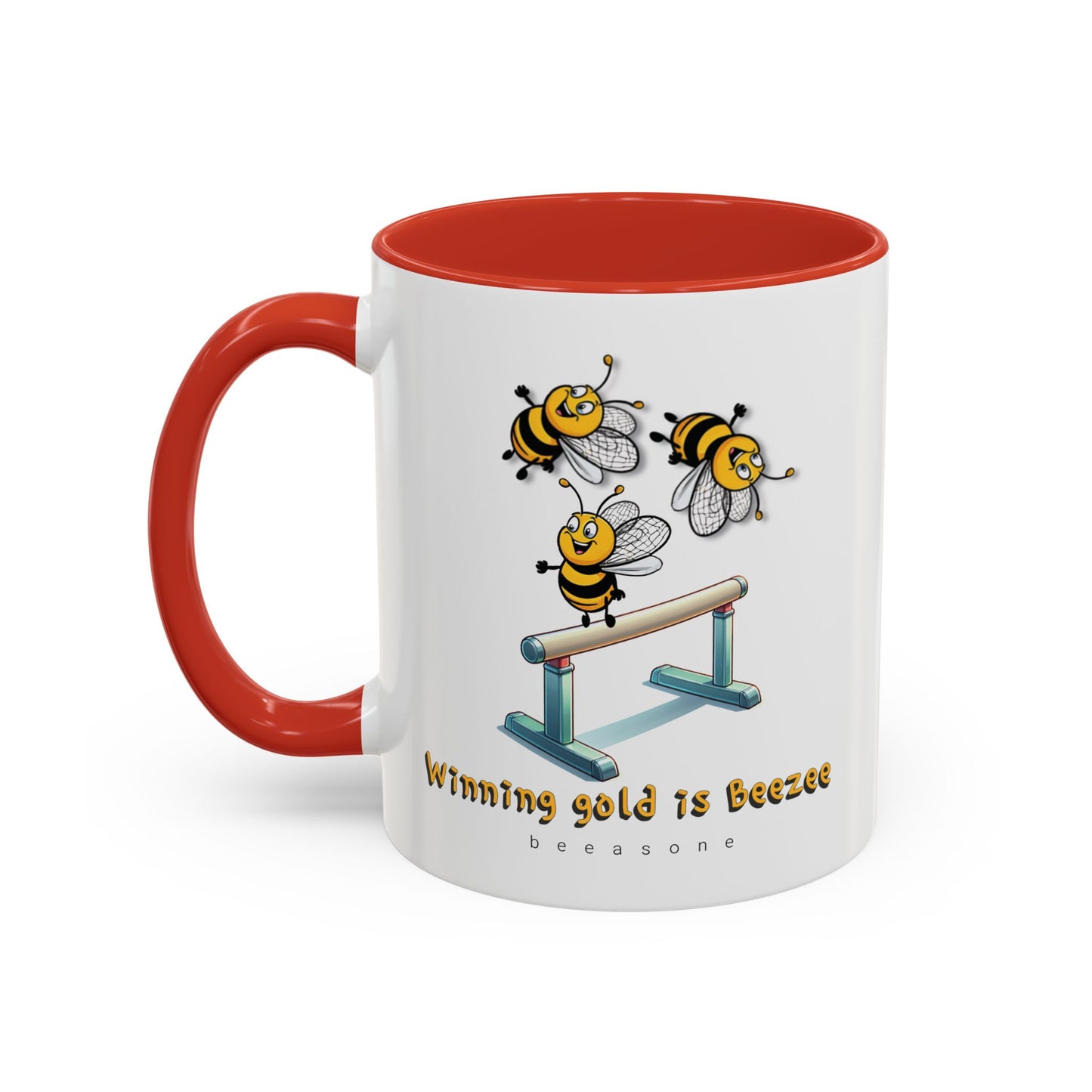 Gymnastics beeasone Hot Chocolate or Coffee Mug (Standard size 11oz or 15oz lead and BPA Free)
