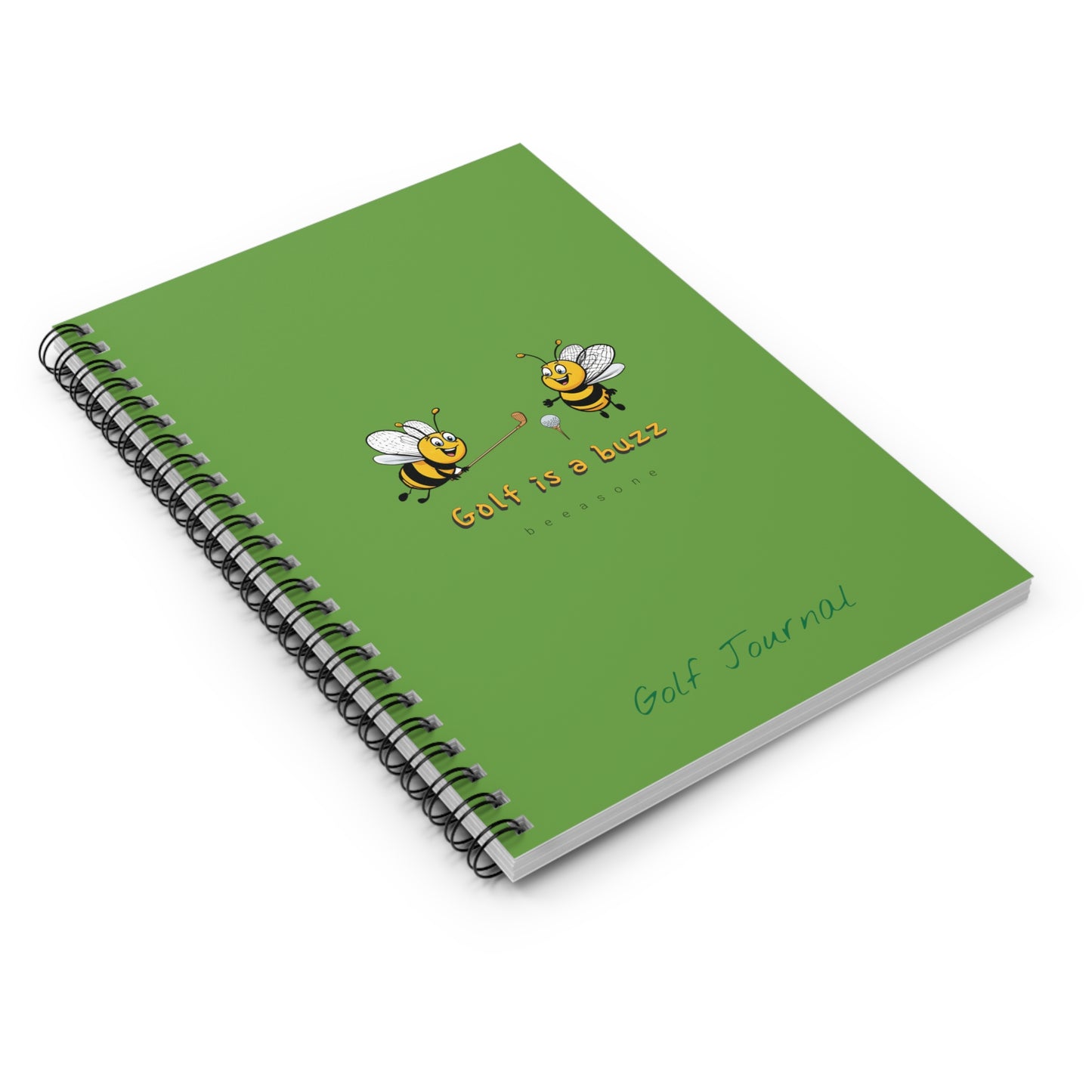 Golf Journal beeasone  Special Edition Spiral Notebook - Ruled Line. 118 page (59 sheets)