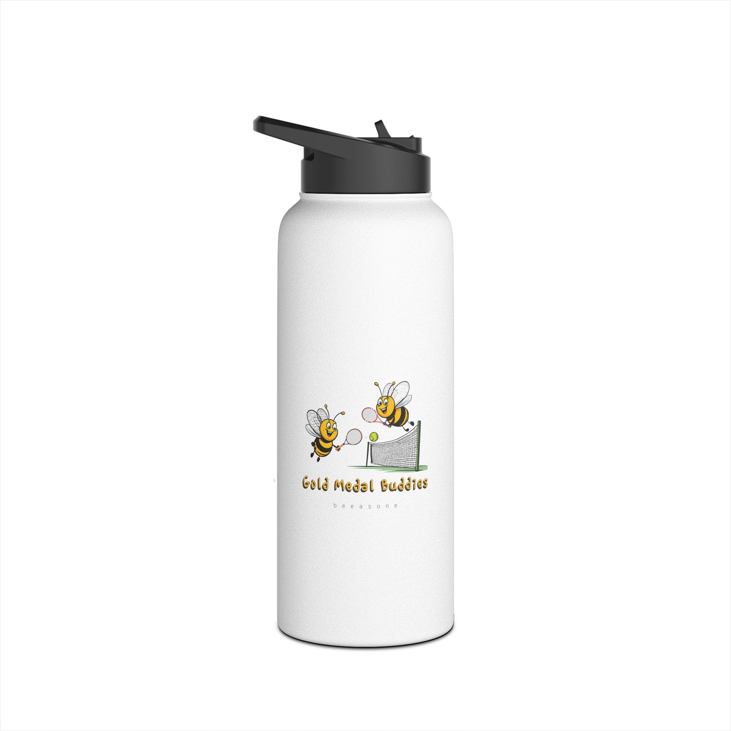 Tennis beeasone stainless steel body Water Bottle with polypropylene lid BPA free tumbler