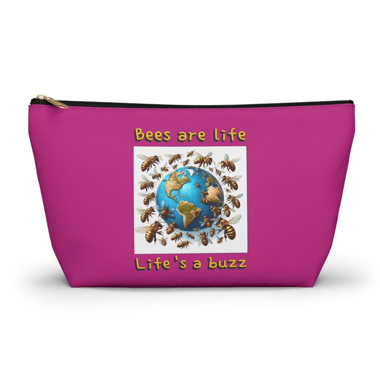 Bees are life beeasone beautiful pink accessories / cosmetics pouch