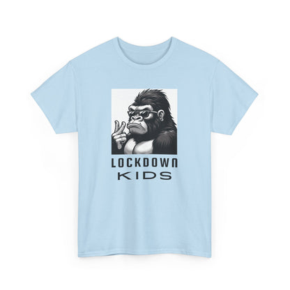 Lockdown Kids Big Gorilla - MF Heavy Cotton available in diff colors and teenage - adult sized tshirt