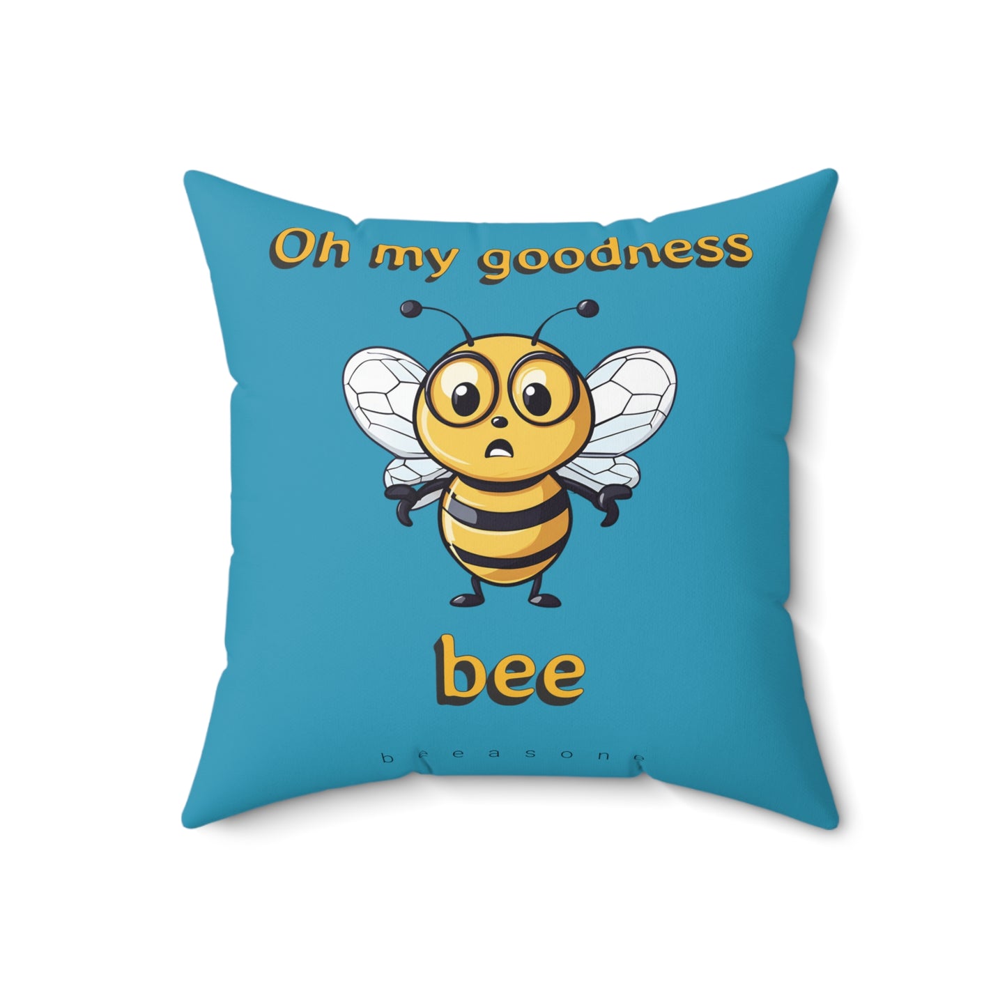 Oh my goodness bee beeasone square cushion / pillow