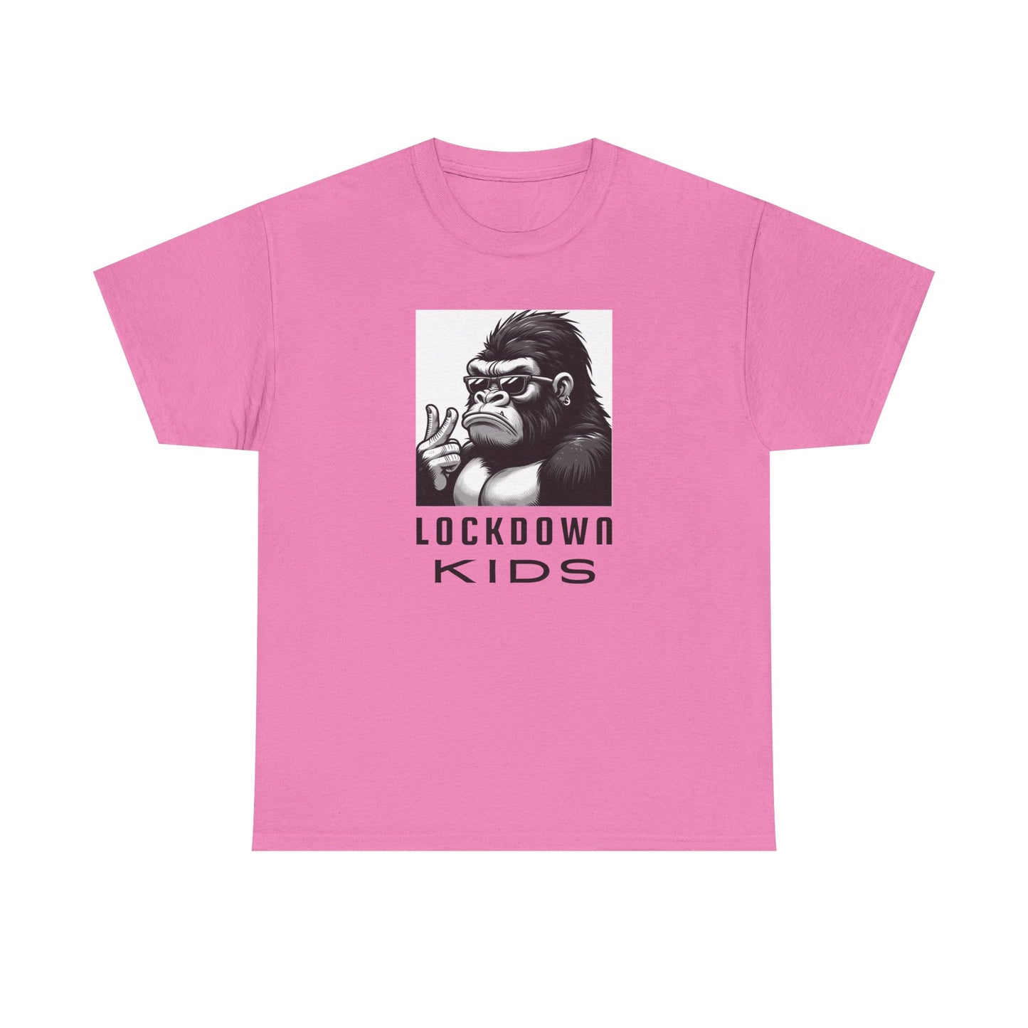 Lockdown Kids Big Gorilla - MF Heavy Cotton available in diff colors and teenage - adult sized tshirt