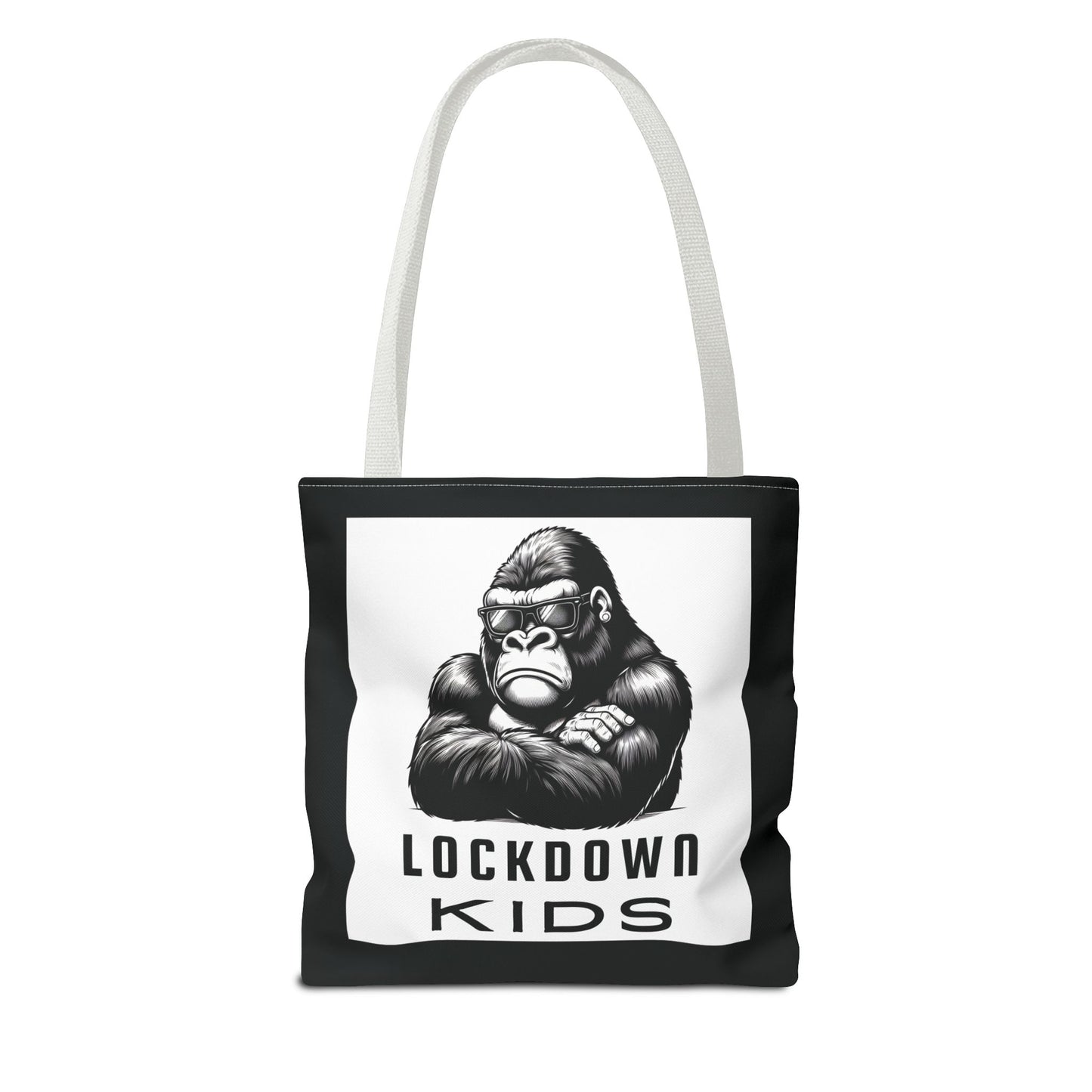 Lockdown Kids - T o t e  B a g - V6i on one side & Folded Gorilla on the other