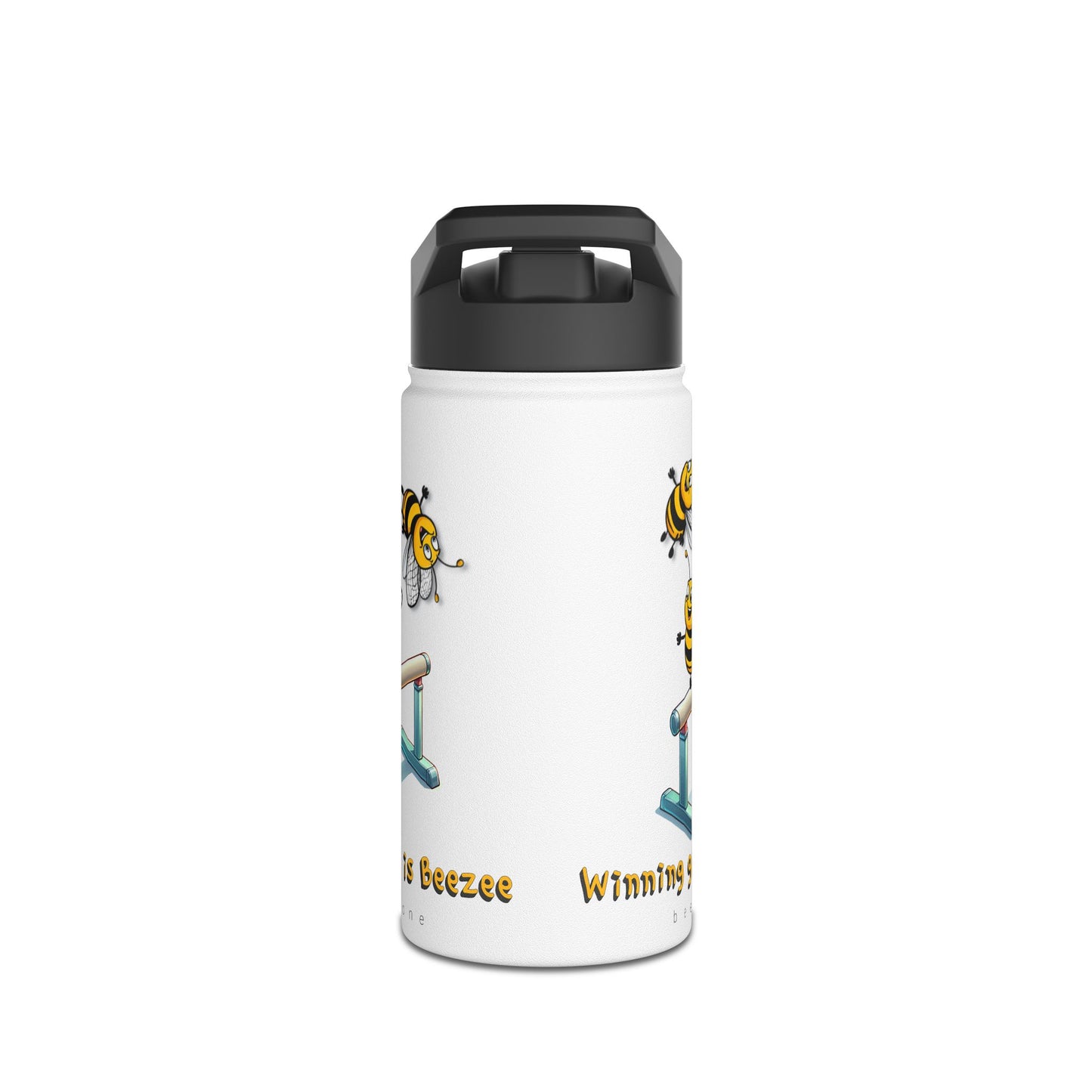 Winning gold is beezee beeasone gymnastics stainless steel body Water Bottle with polypropylene lid BPA free tumbler