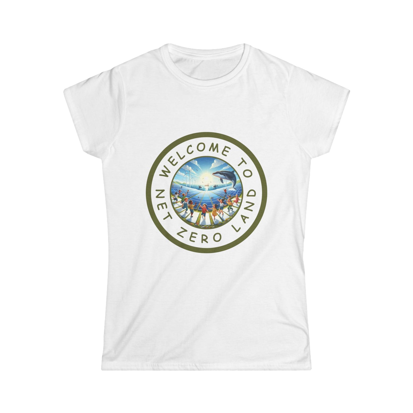 Net Zero Land - v8 - Women's Soft style Tshirt available in diff colors