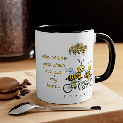 Who needs gold beeasone coloured Coffee Mug 325ml (Standard 11oz)