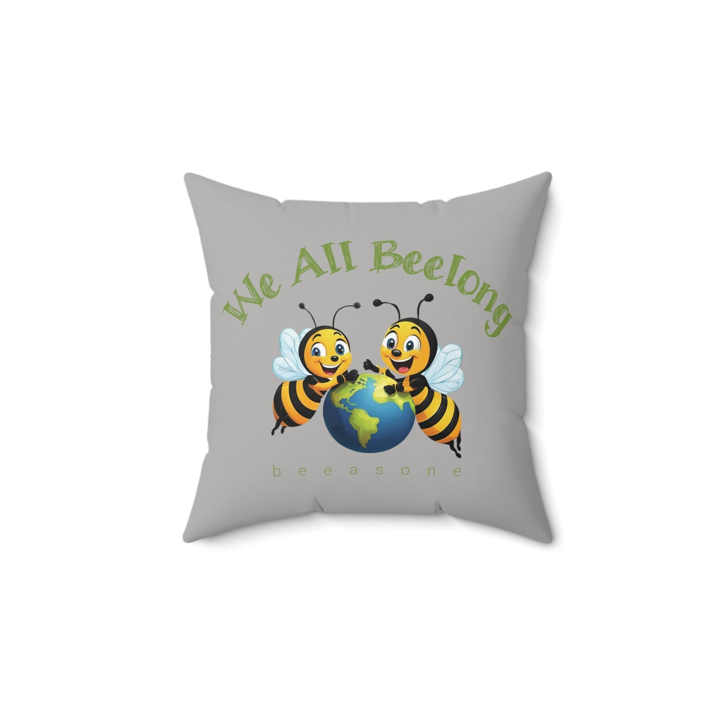 We all beelong beeasone square cushion / pillow (4 sizes available)