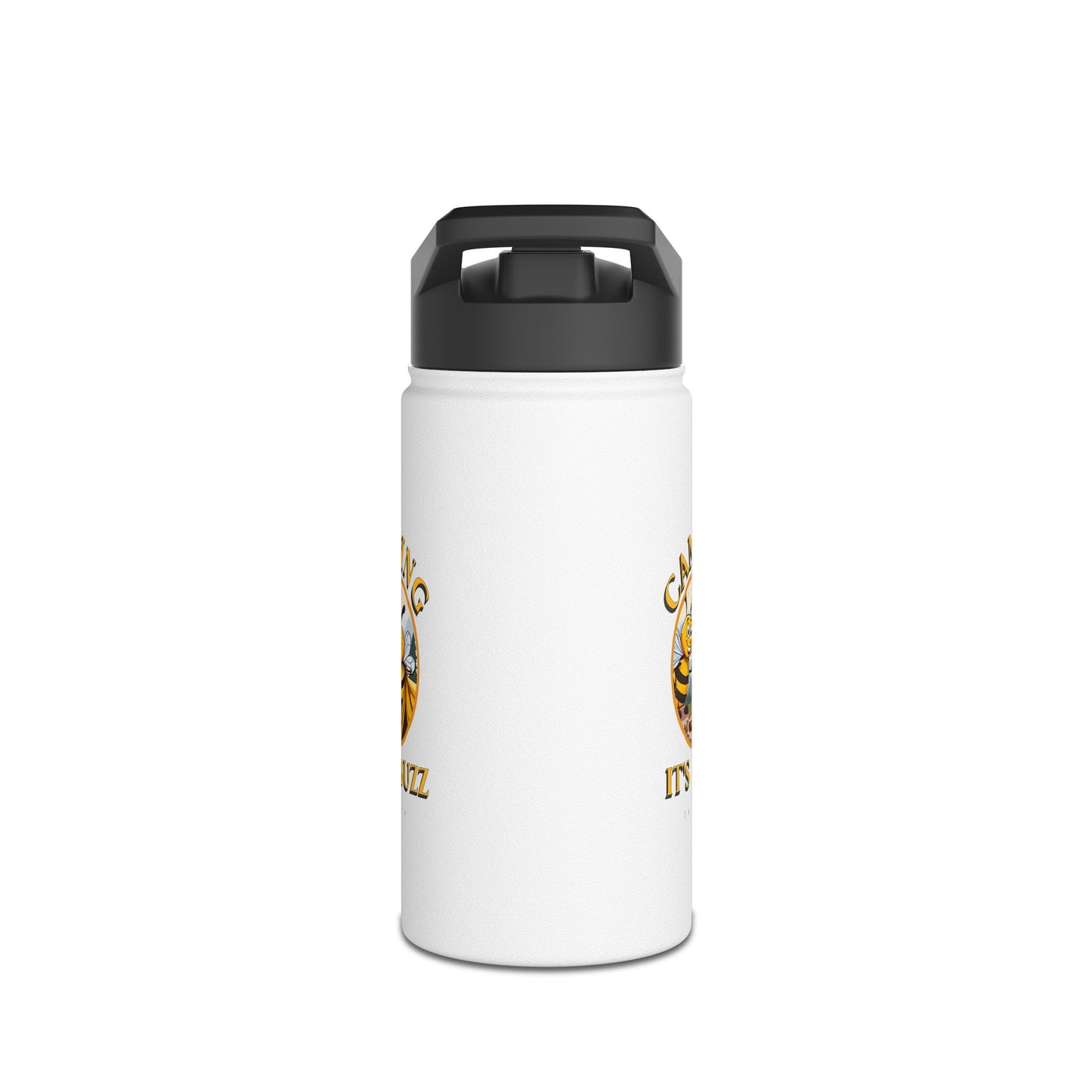 Camping it's a buzz beeasone stainless steel body Water Bottle with polypropylene lid BPA free tumbler