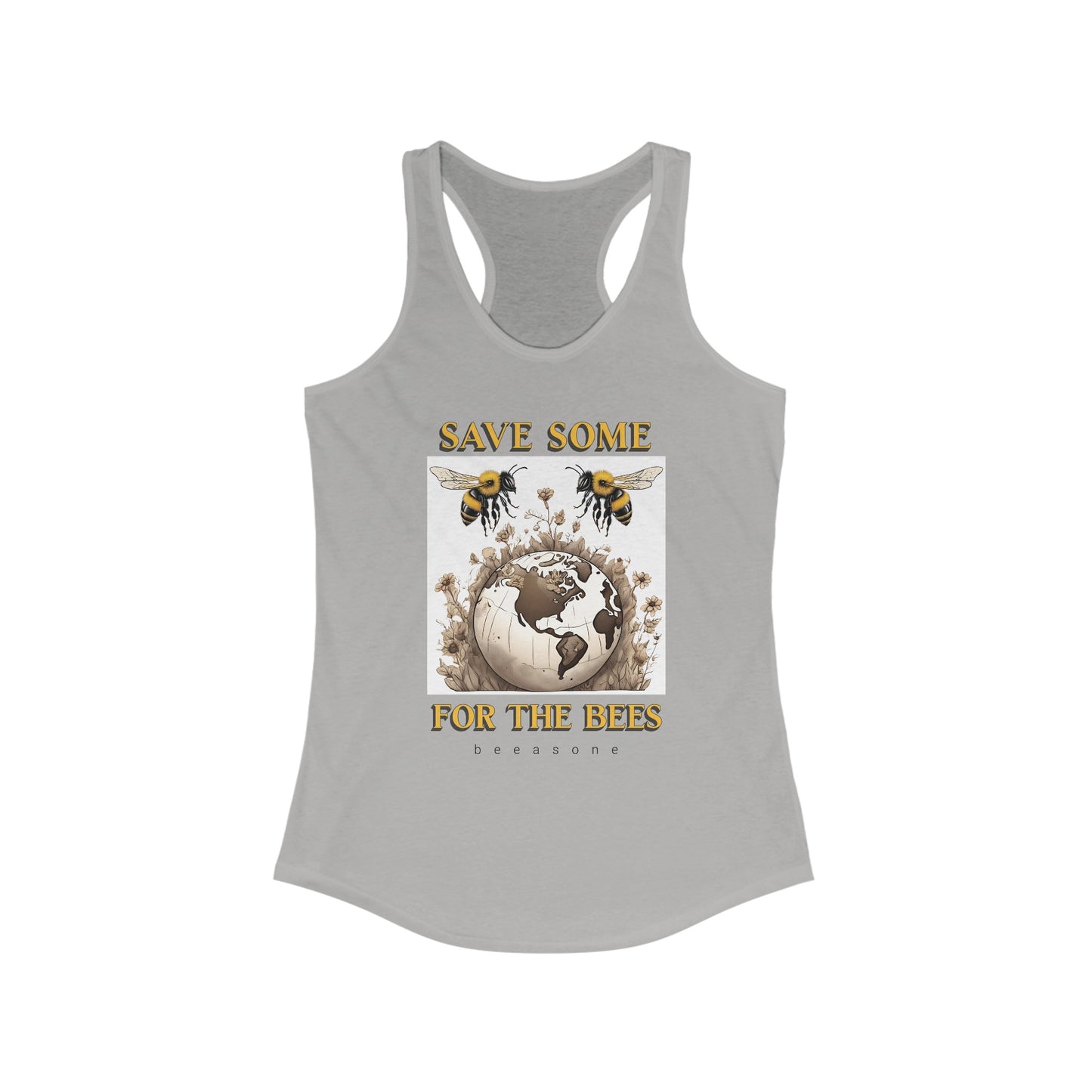 Save some for the bees beeasone Women's Ideal Cool Racerback Tank Top