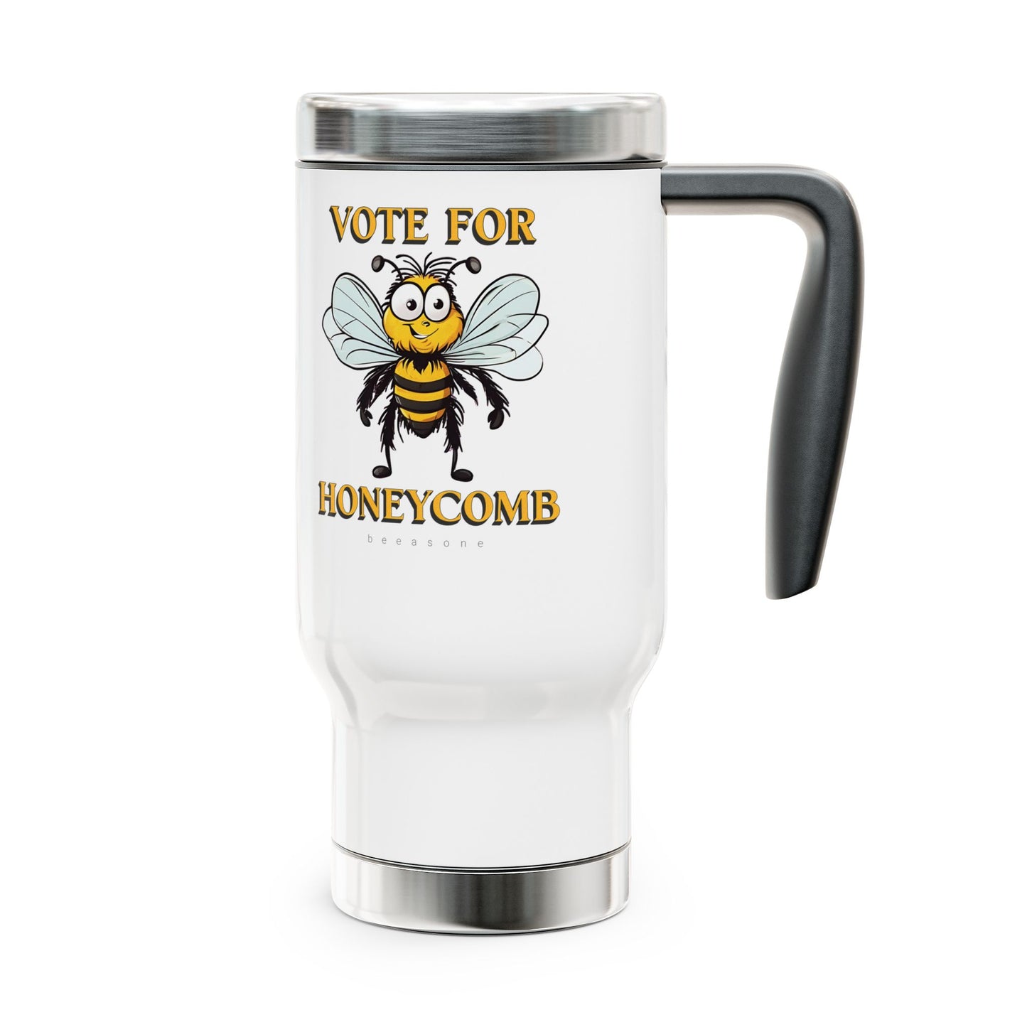 Vote for Honeycomb beeasone Stainless Steel Travel Mug with Handle, 14oz (410mls)