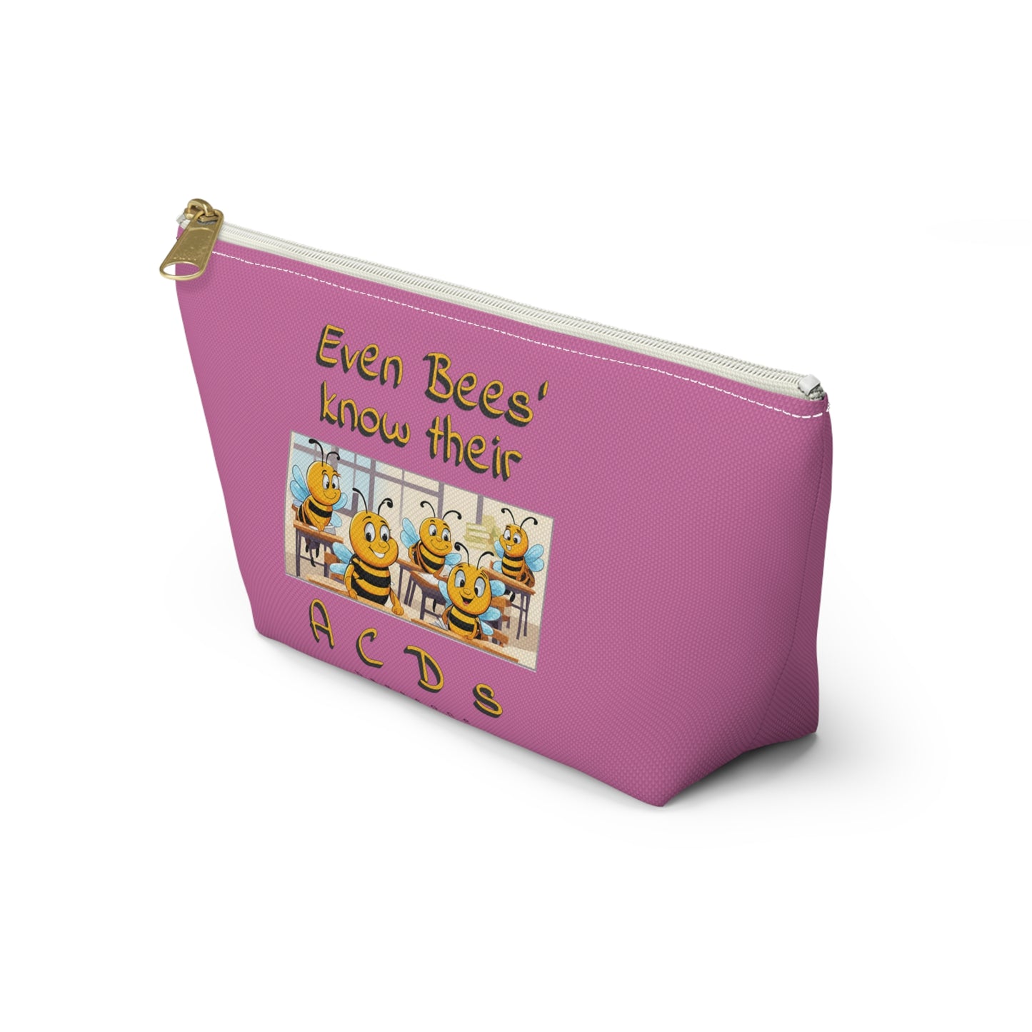 Spelling bee beeasone beeeaautiful accessories / cosmetics pouch - Pinke. Special spelling bee promotion