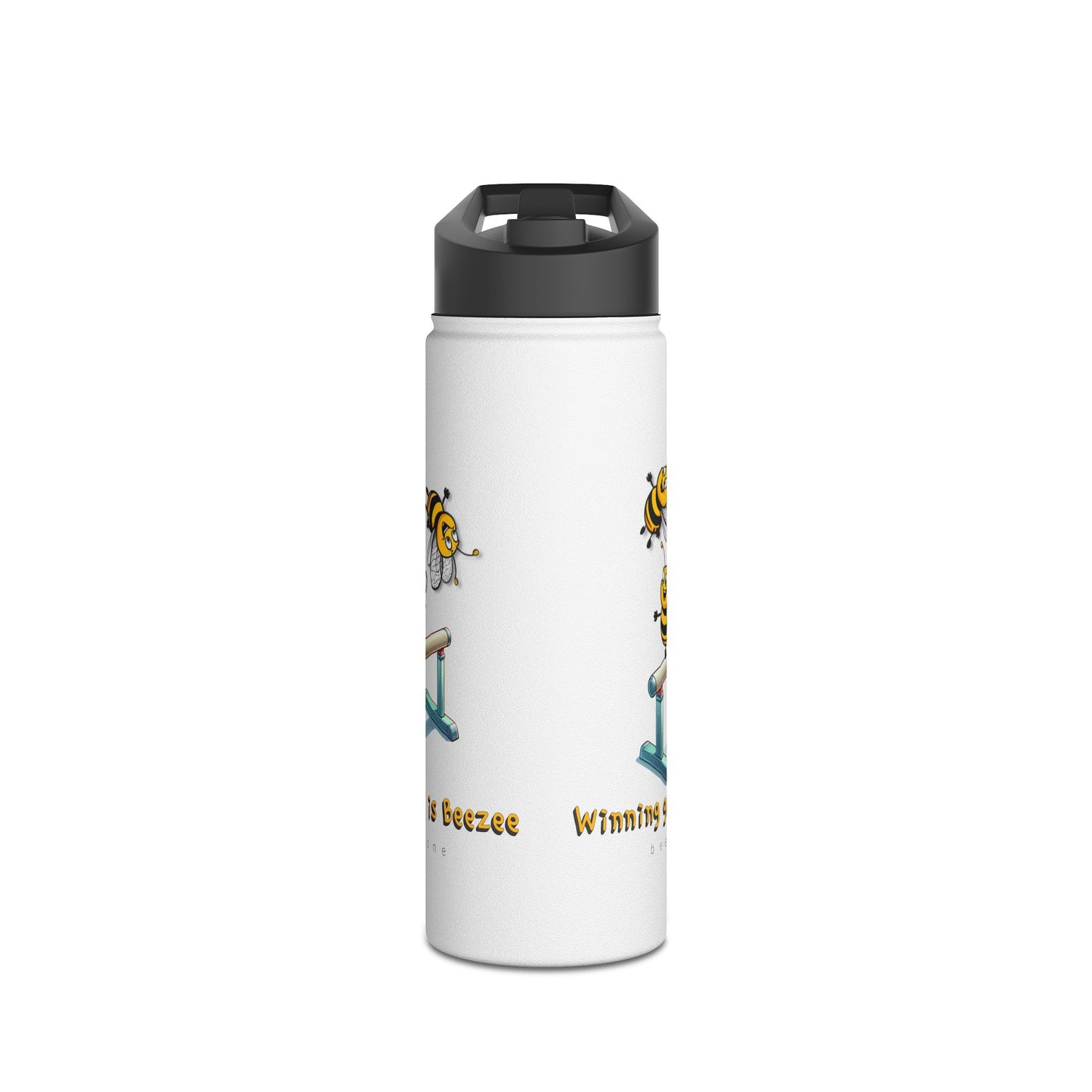 Winning gold is beezee beeasone gymnastics stainless steel body Water Bottle with polypropylene lid BPA free tumbler