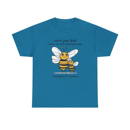 Stop Domestic Violence MF Adult Tshirt