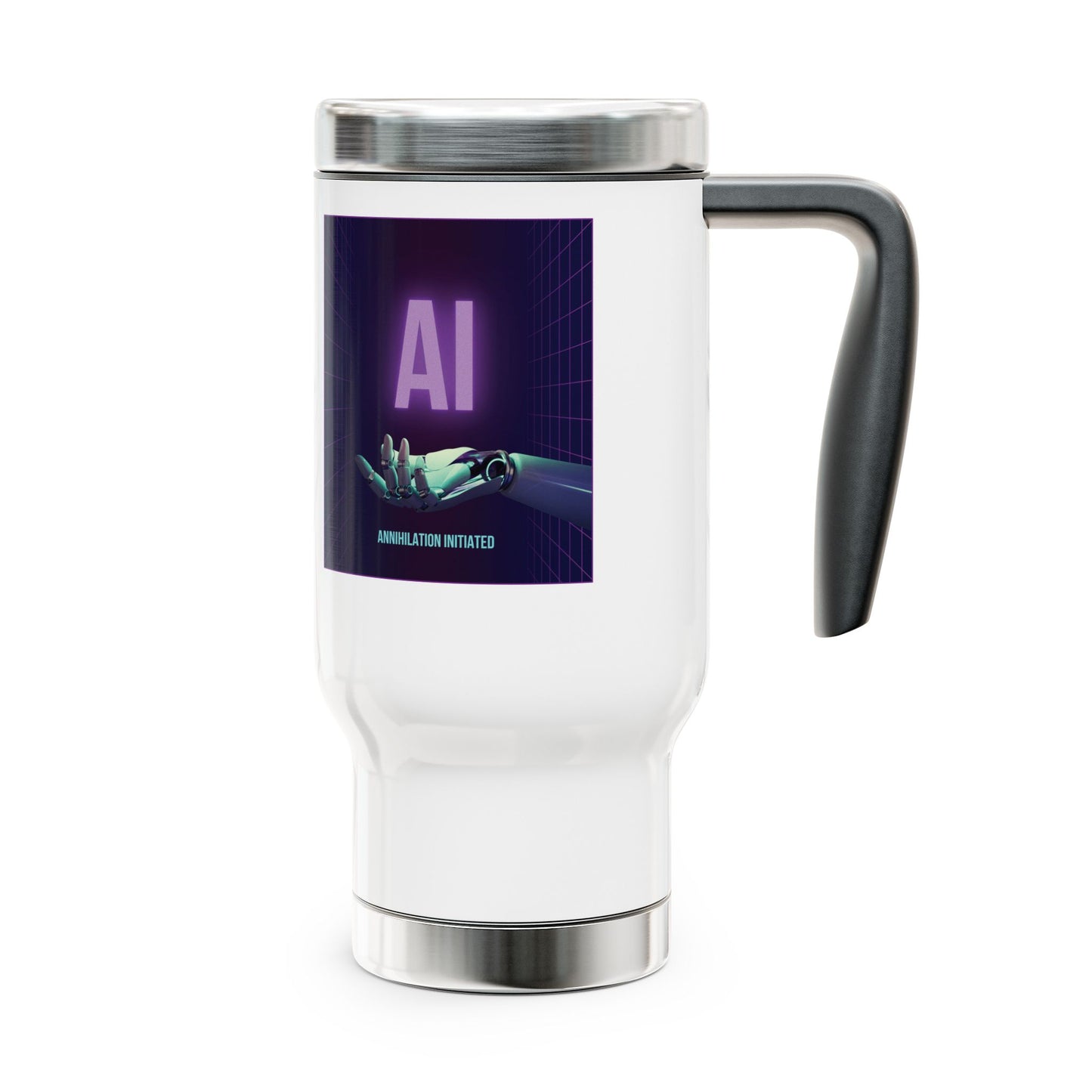 AI - Annihilation Initiated.  Handy AI Stainless Steel Traveler