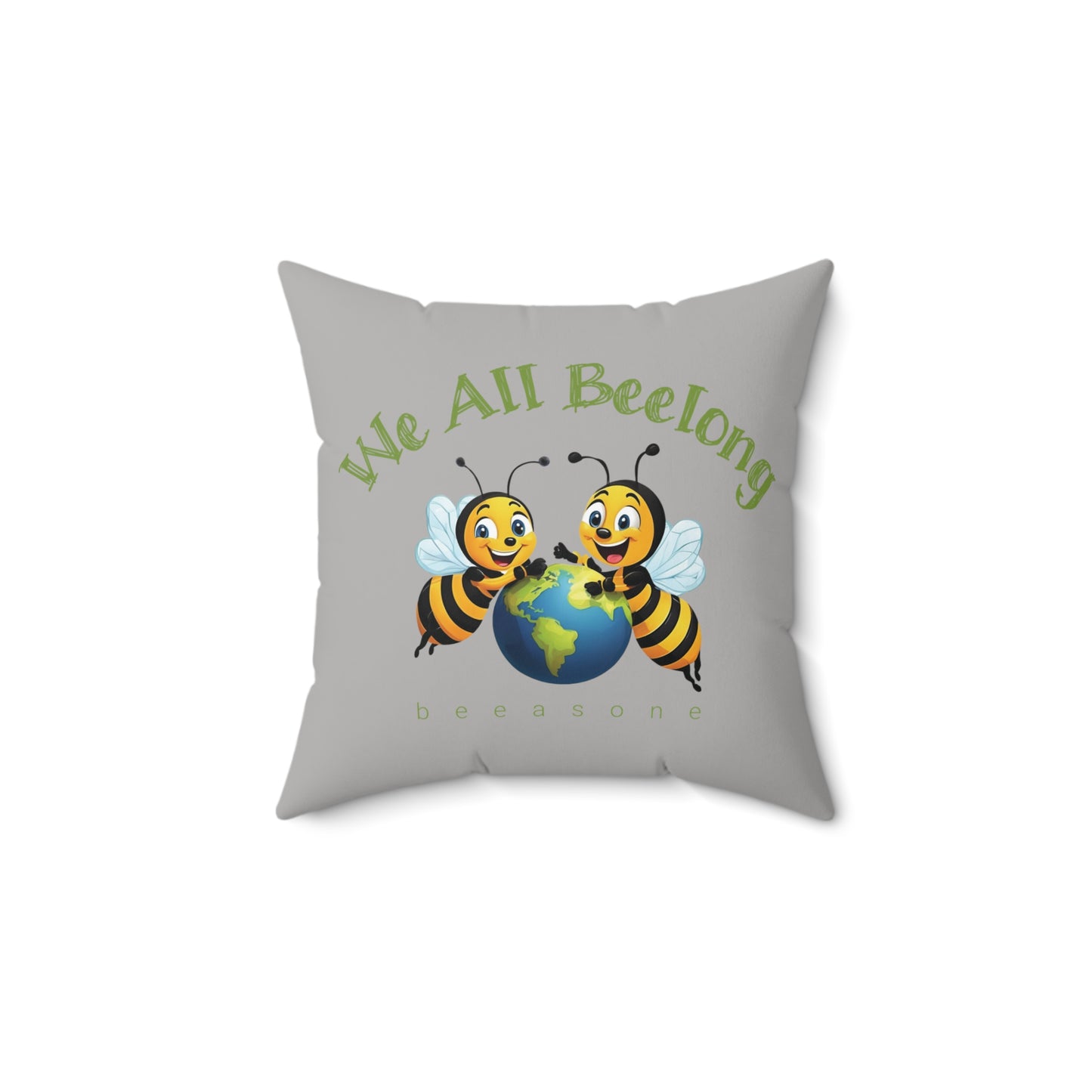 We all beelong beeasone square cushion / pillow (4 sizes available)