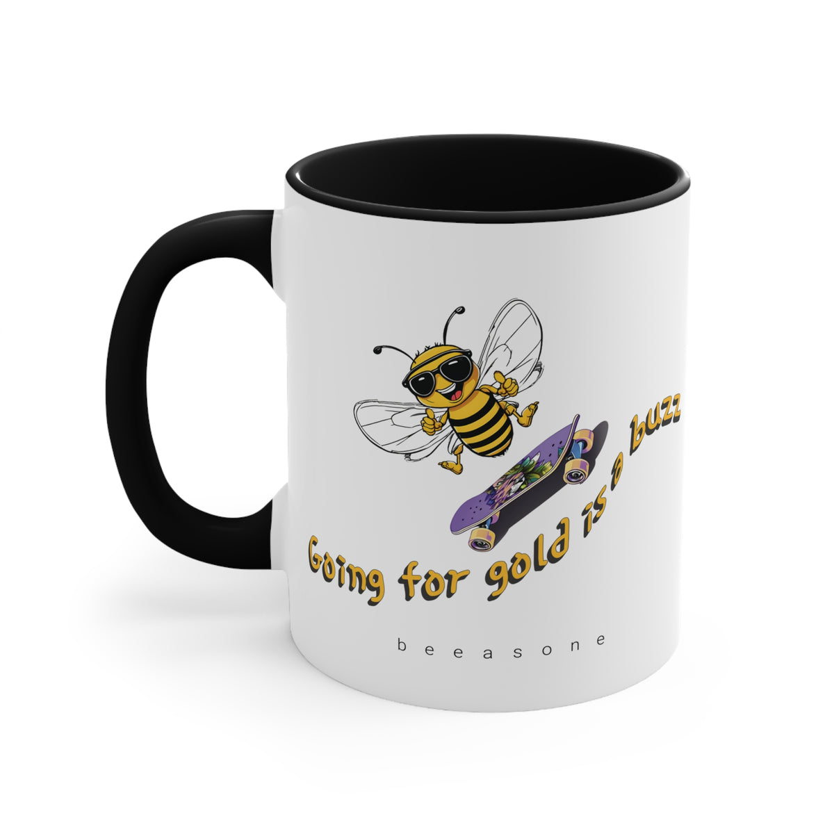 Going for Gold is a Buzz beeasone coloured Coffee Mug 325ml (Standard 11oz)