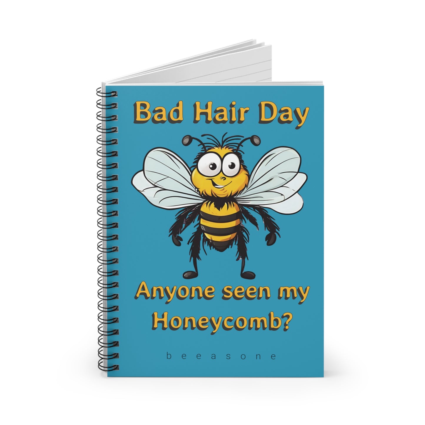 Bad Hair Day beeasone Spiral Notebook - Ruled Line. 118 page (59 sheets)