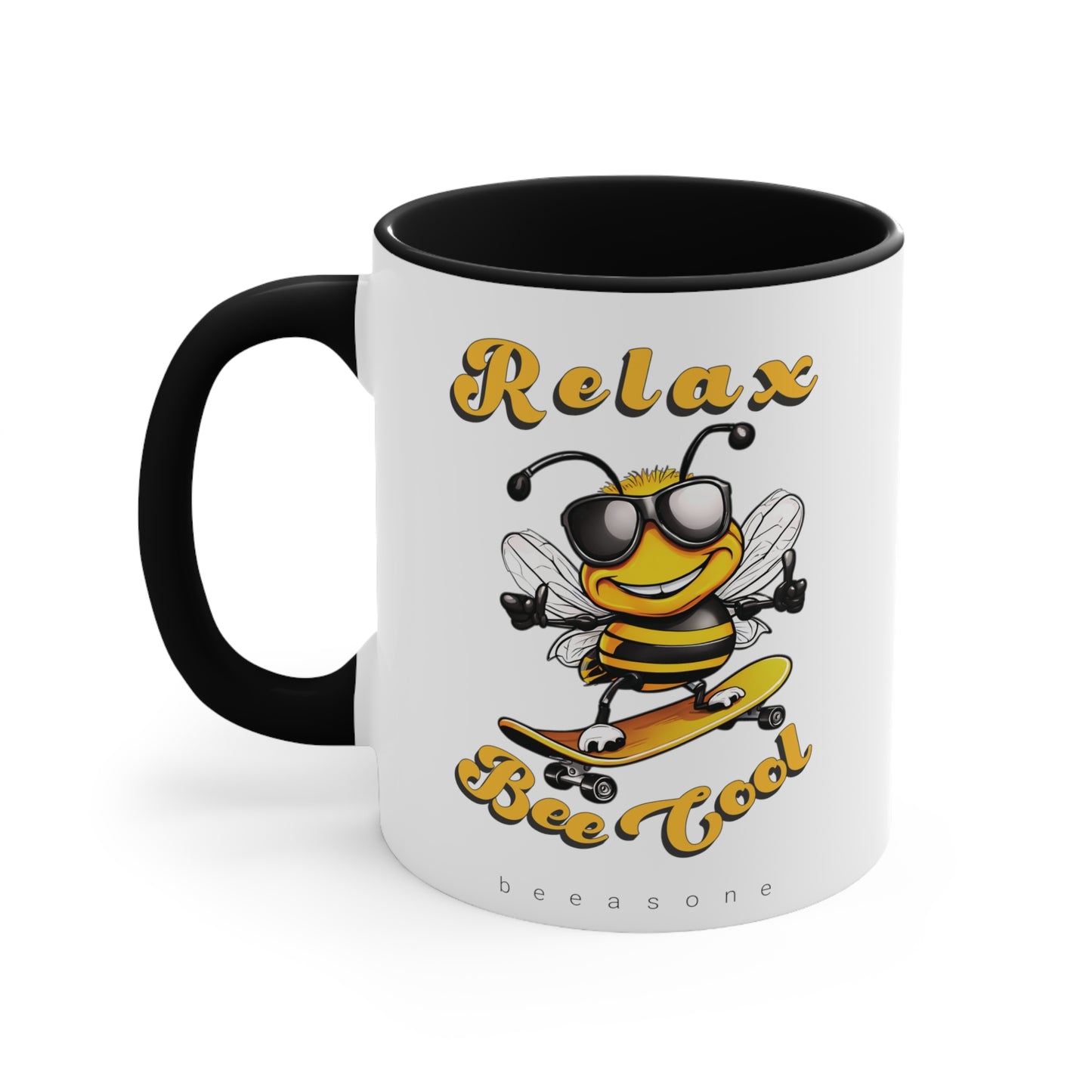 Relax with a cool beeasone coloured Coffee Mug 325ml (Standard 11oz)