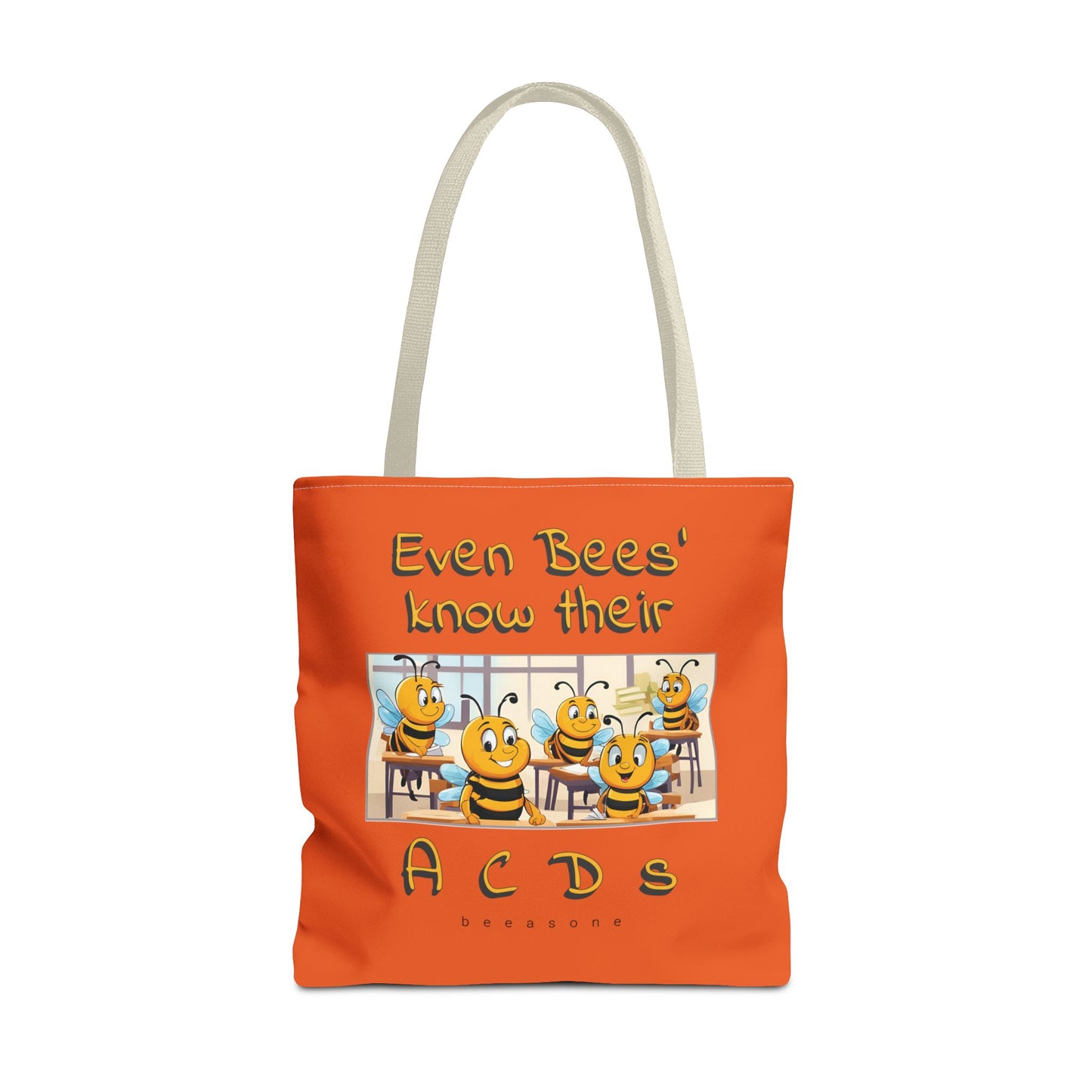 Even bees know their A C D s beeasone stylish orang Tote Bag Special Spelling Bee Promotion