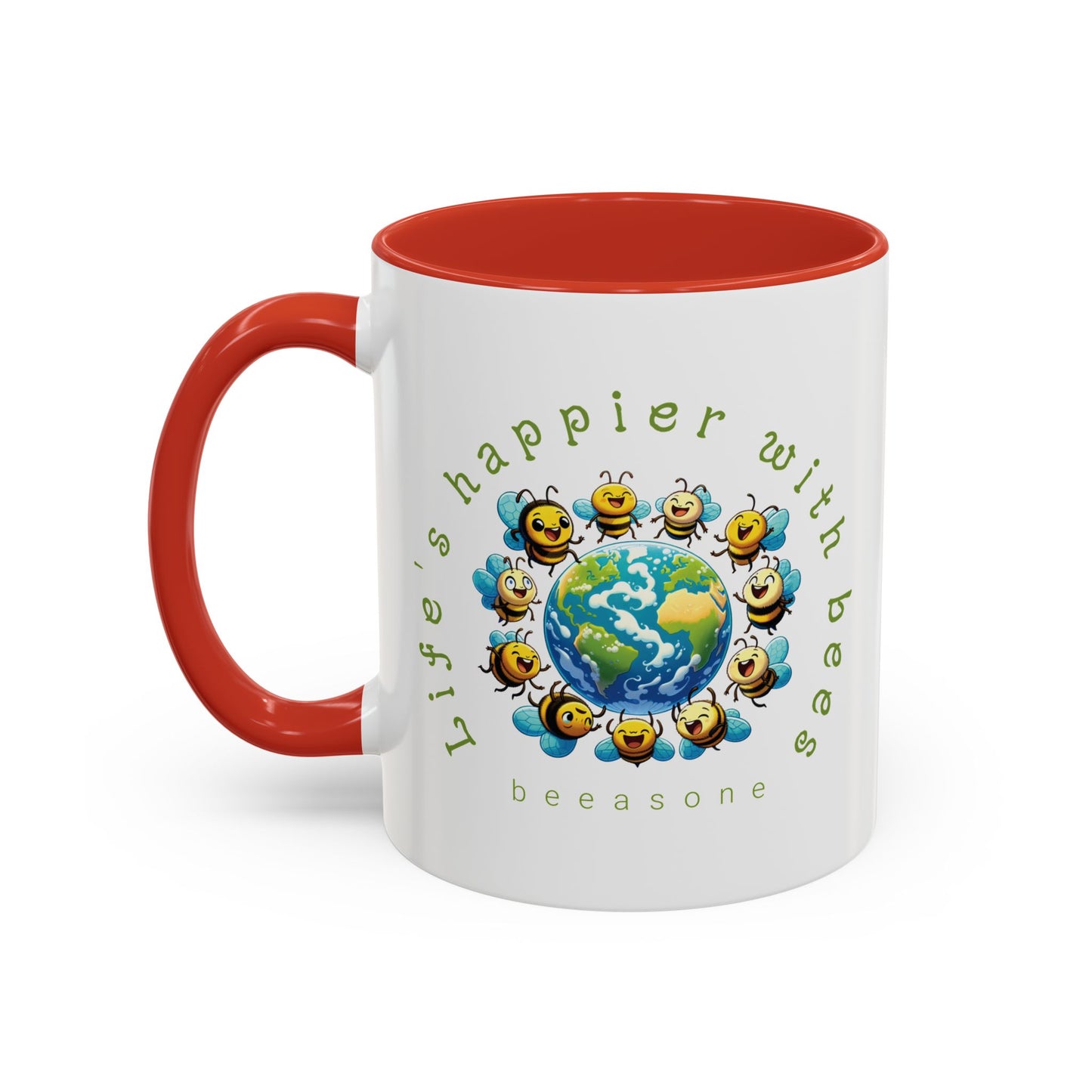 Life's Happier beeasone Hot Chocolate or Coffee Mug 11oz (325mls) or 15oz (443mls)