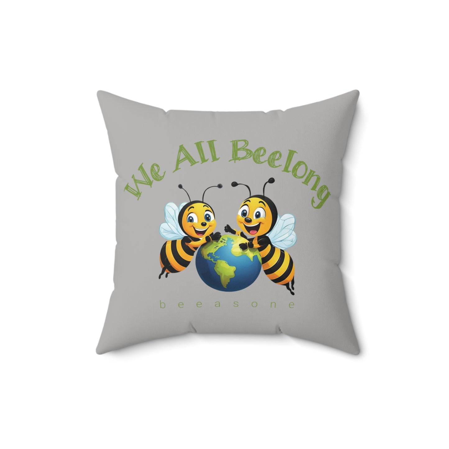 We all beelong beeasone square cushion / pillow (4 sizes available)