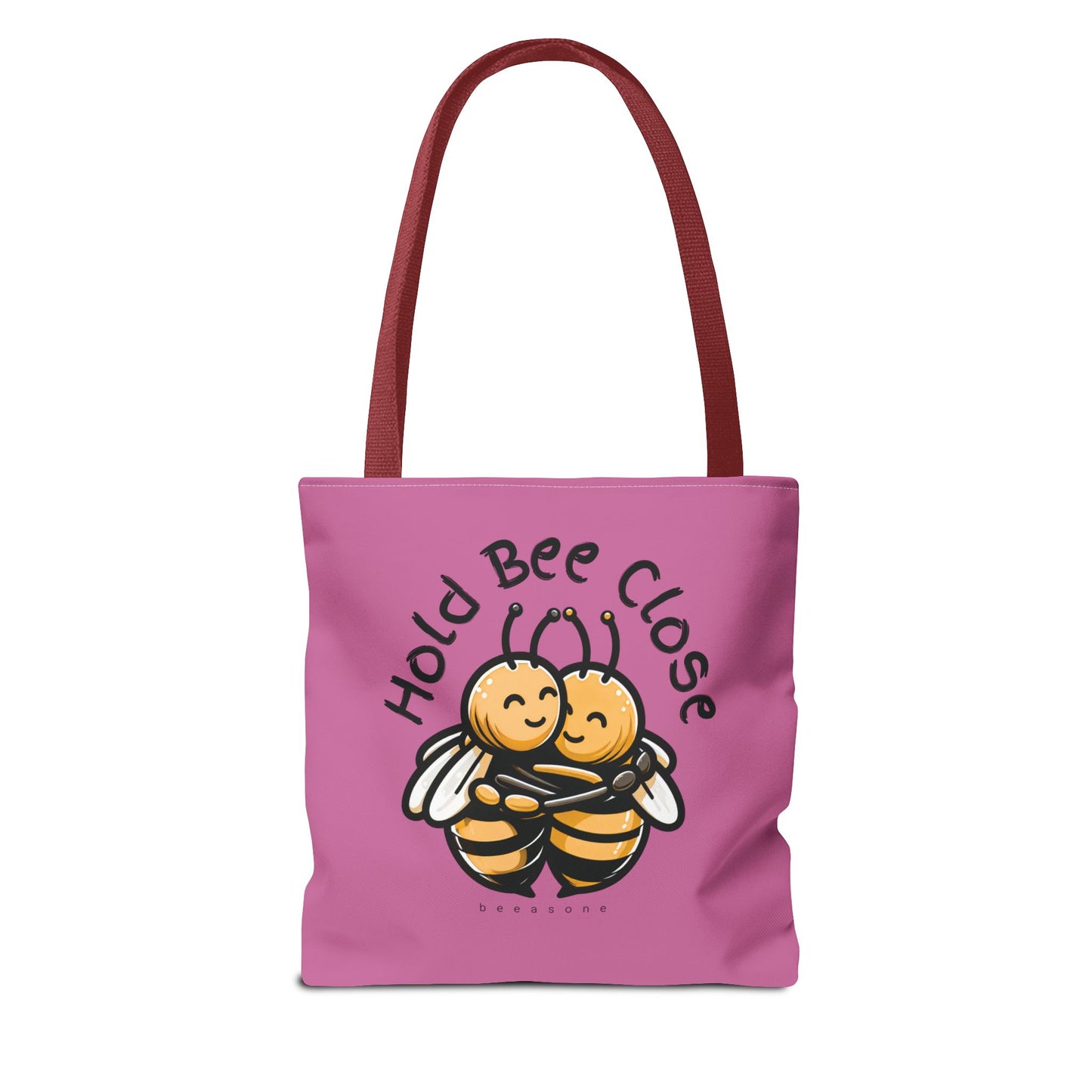 Hold bee close beeasone stylish light pink tote bag