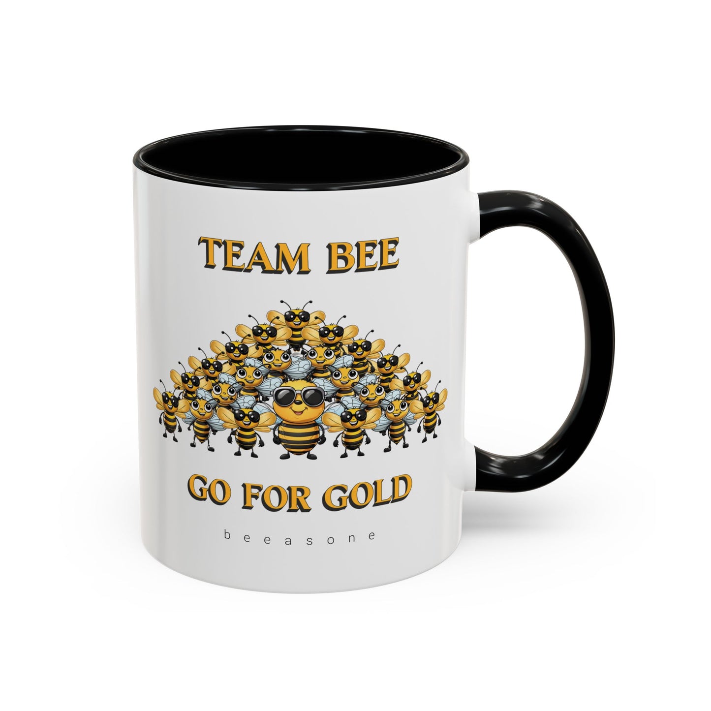 Team Bee Going for Gold beeasone Hot Chocolate or Coffee Mug 11oz (325mls) or 15oz (443mls)