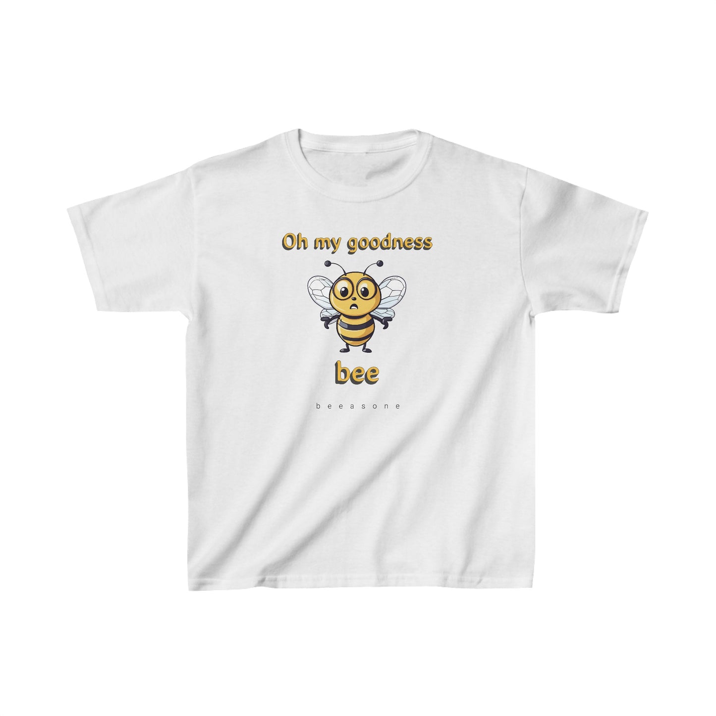 Oh my goodness bee beeasone (Swarm Favorite) Kids tee - Heavy Cotton™ Tee available in 6 colors and diff sizes