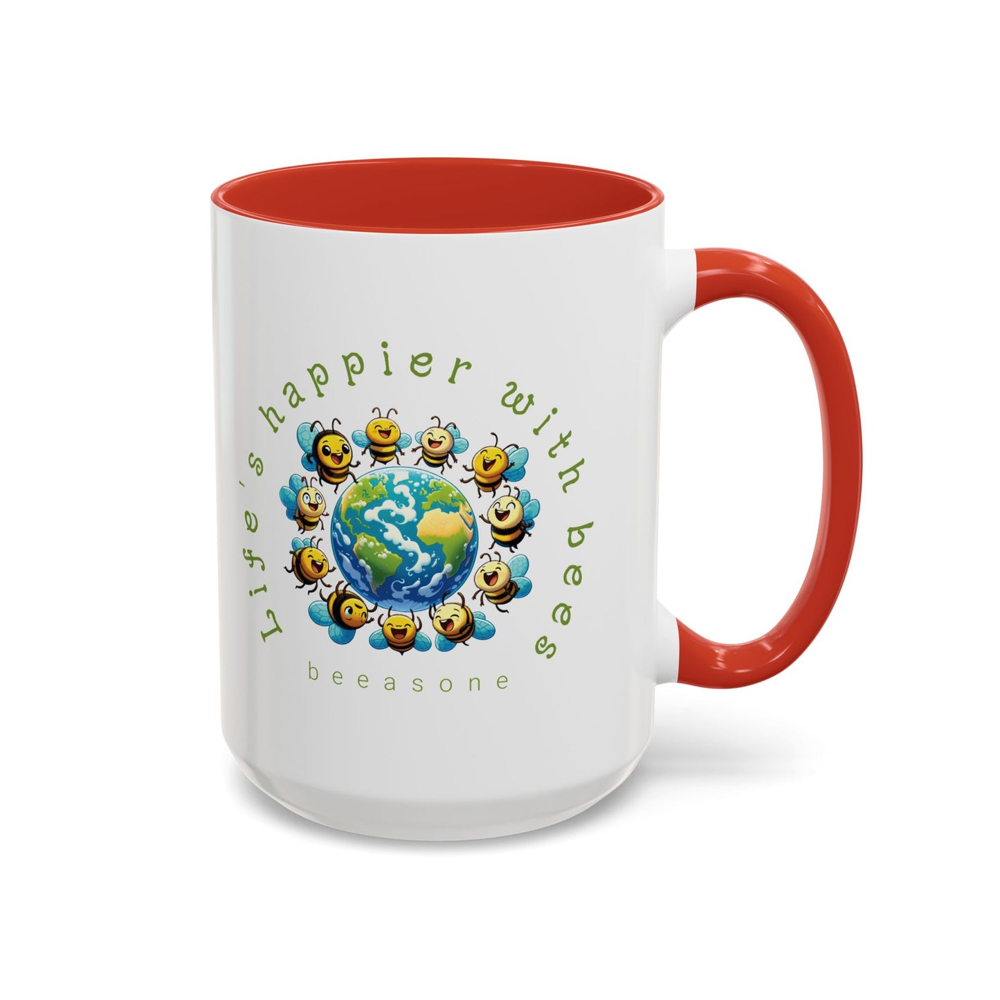 Life's Happier beeasone Hot Chocolate or Coffee Mug 11oz (325mls) or 15oz (443mls)