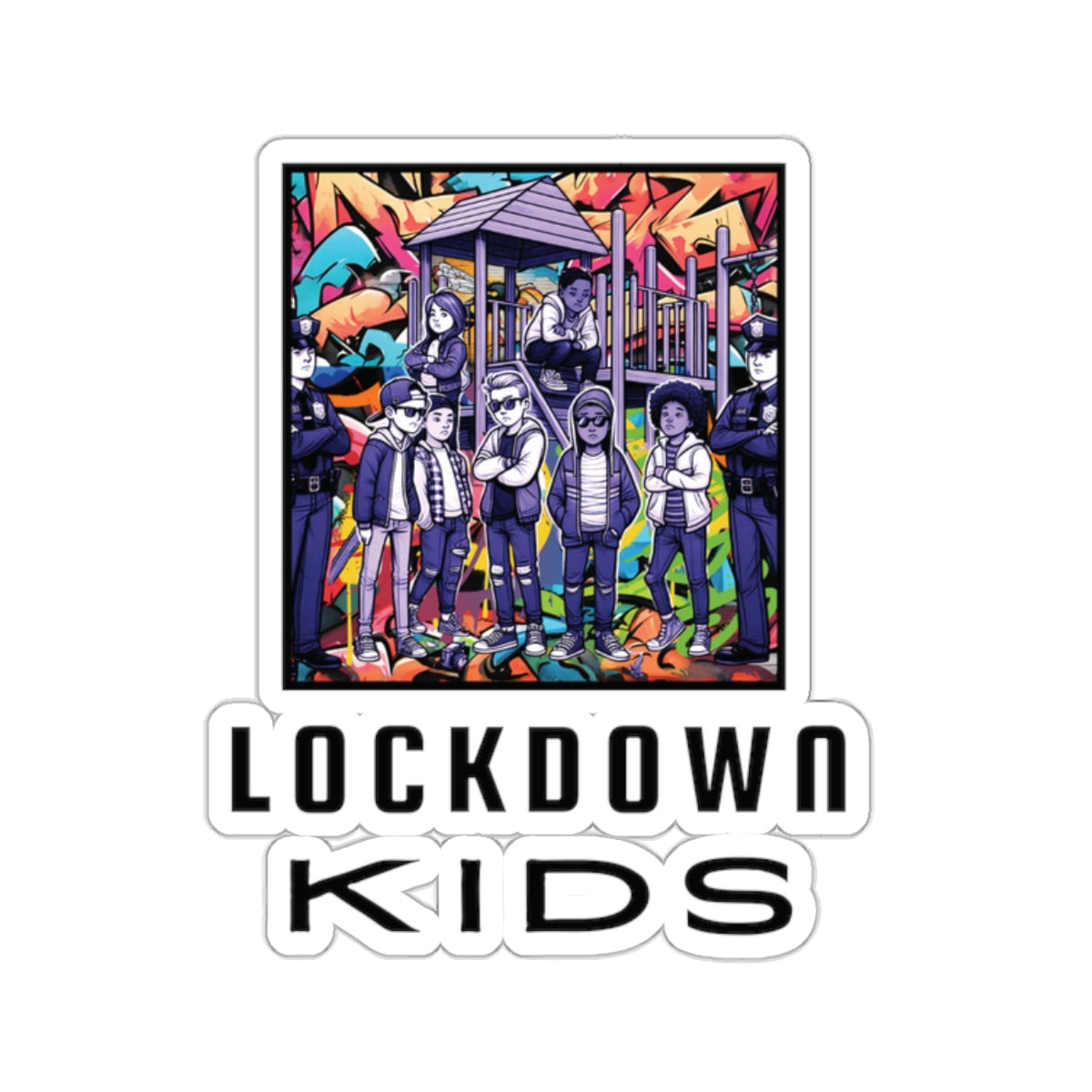 Lockdown Kids stickr - no. 4