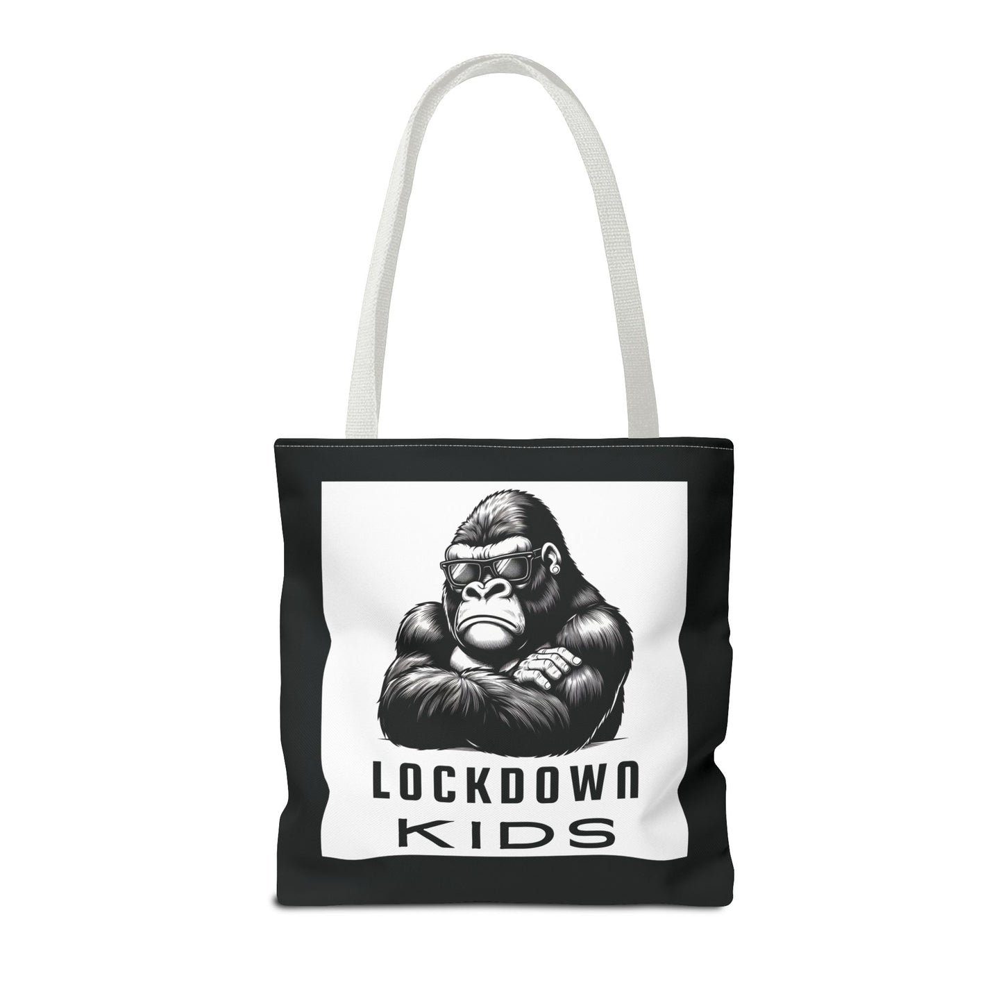 Lockdown Kids - T o t e  B a g - V6i on one side & Folded Gorilla on the other