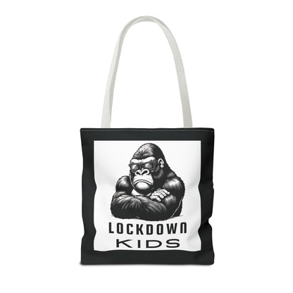 Lockdown Kids - T o t e  B a g - V6i on one side & Folded Gorilla on the other