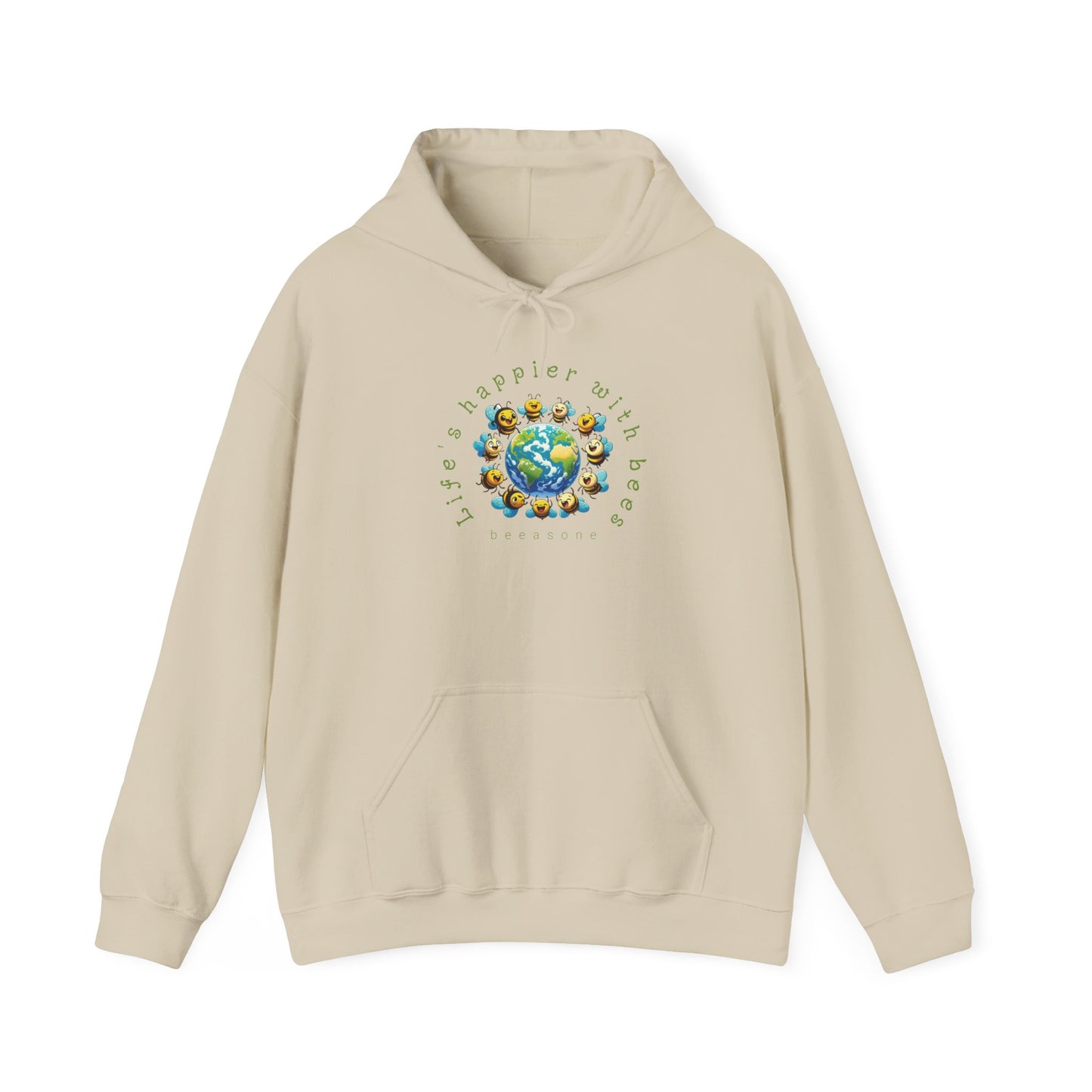 Life's Happier beeasone Unisex Heavy Blend™ Hooded Sweatshirt