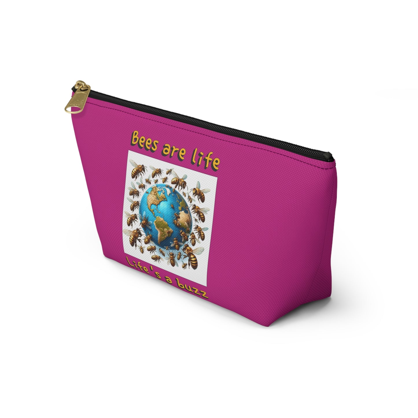 Bees are life beeasone beautiful pink accessories / cosmetics pouch